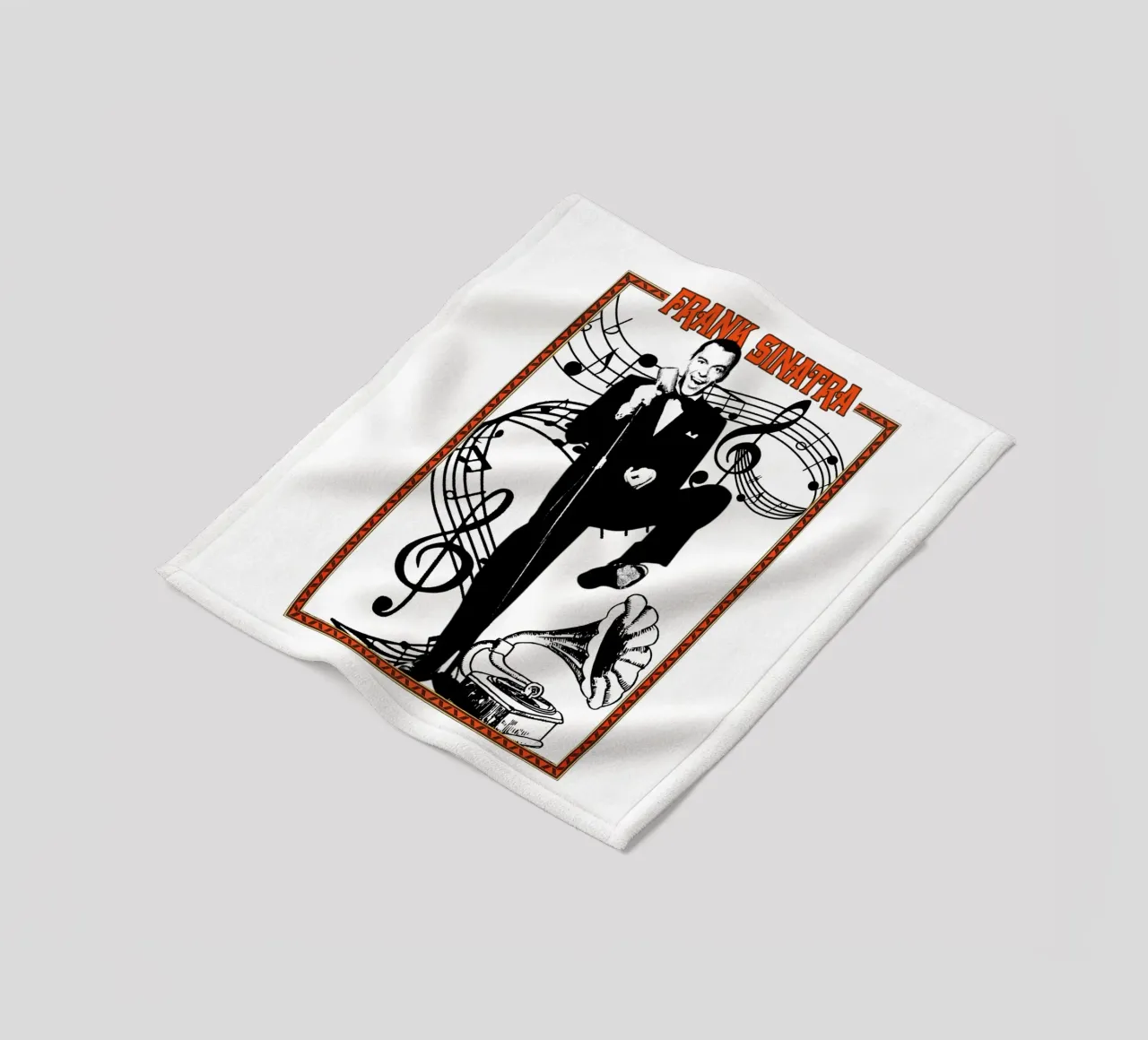 Pop classico Frank Sinatra coperta in pile da igoshdesigns