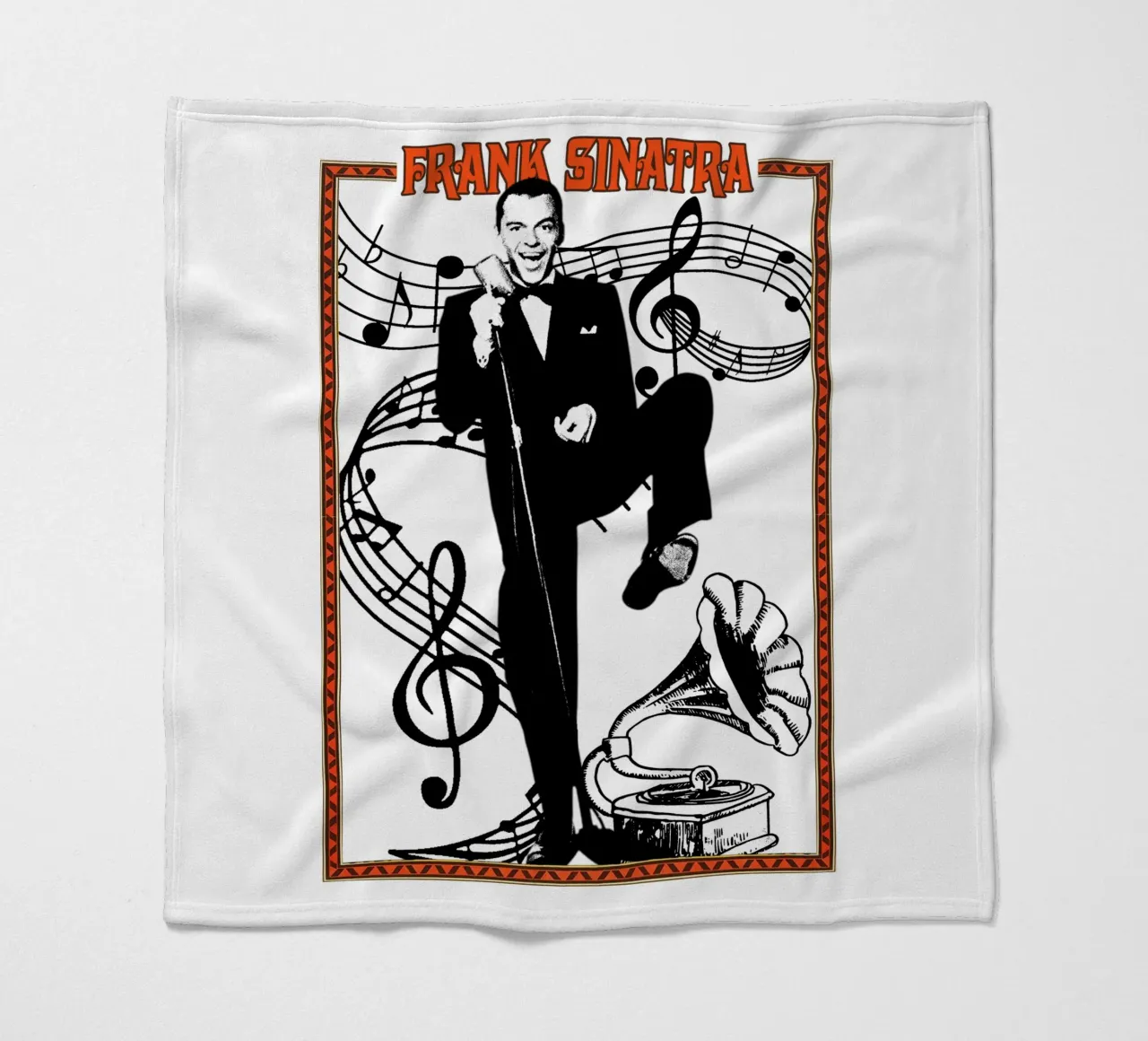 Pop classico Frank Sinatra coperta in pile da igoshdesigns