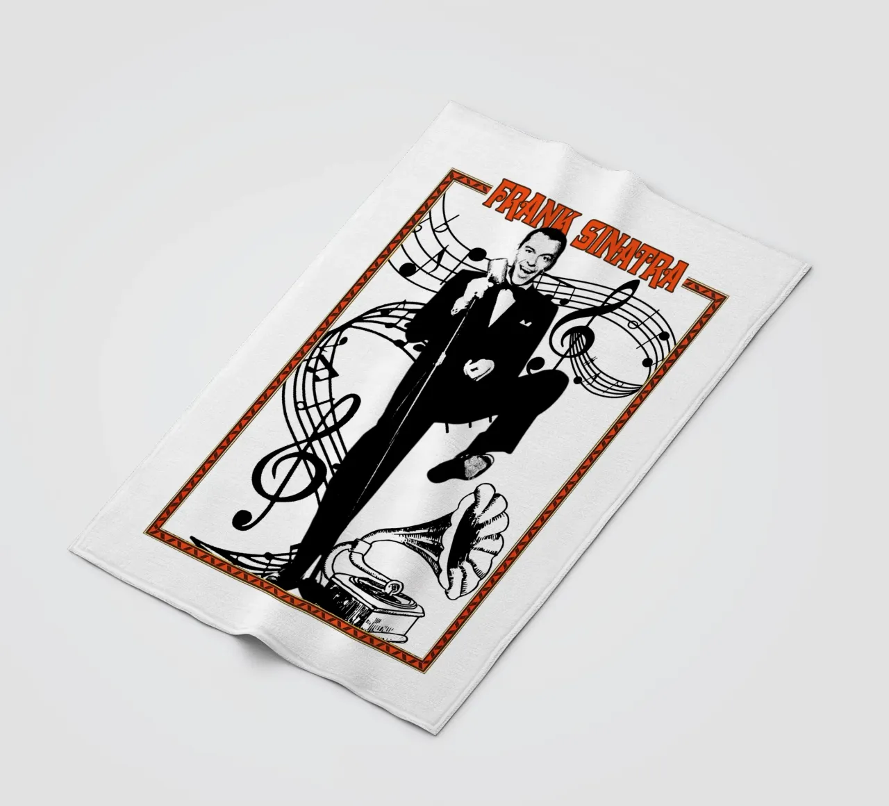 Pop classico Frank Sinatra coperta in pile da igoshdesigns
