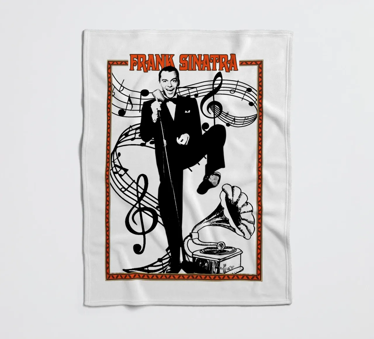 Pop classico Frank Sinatra coperta in pile da igoshdesigns