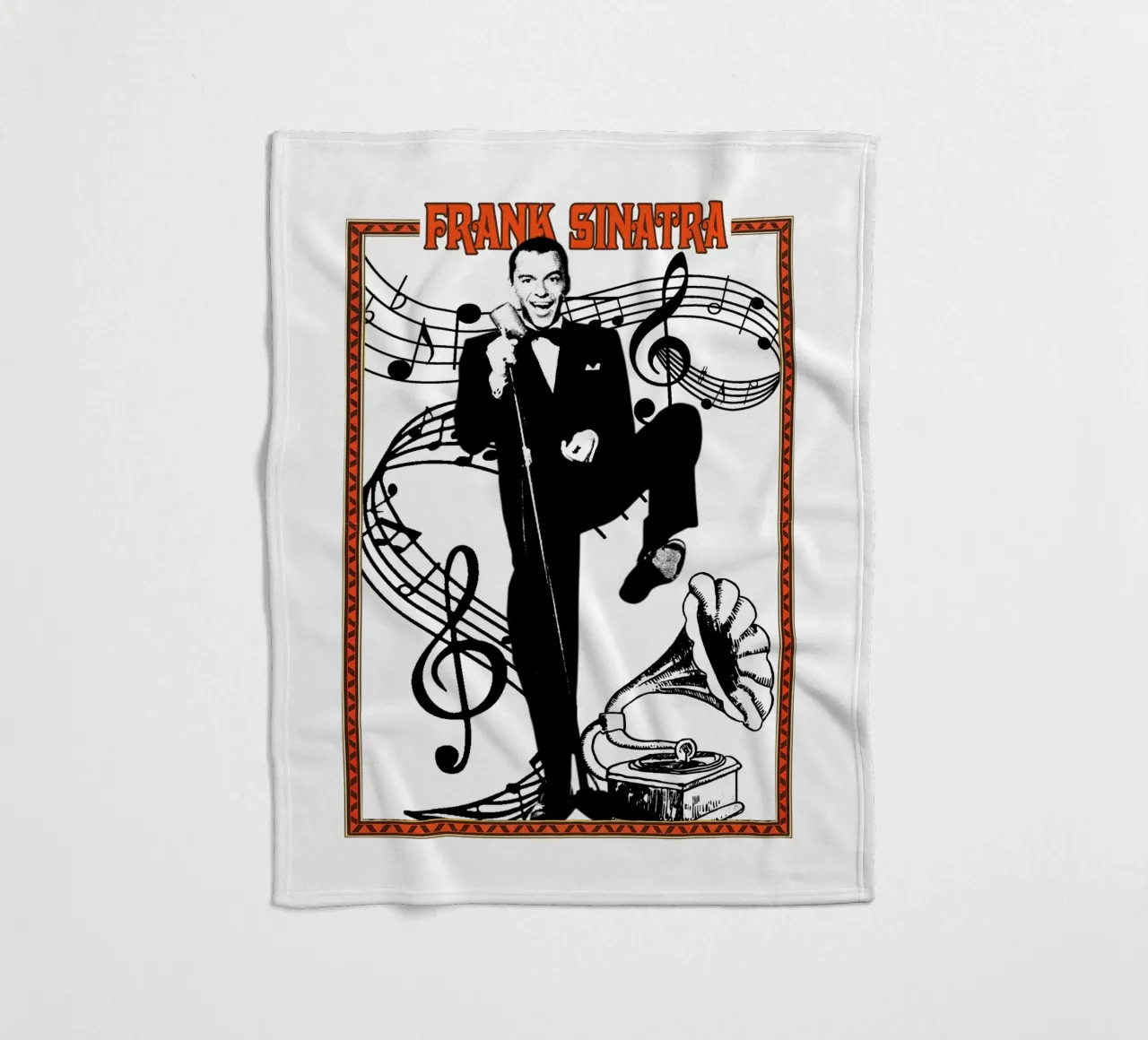 Pop classico Frank Sinatra coperta in pile da igoshdesigns