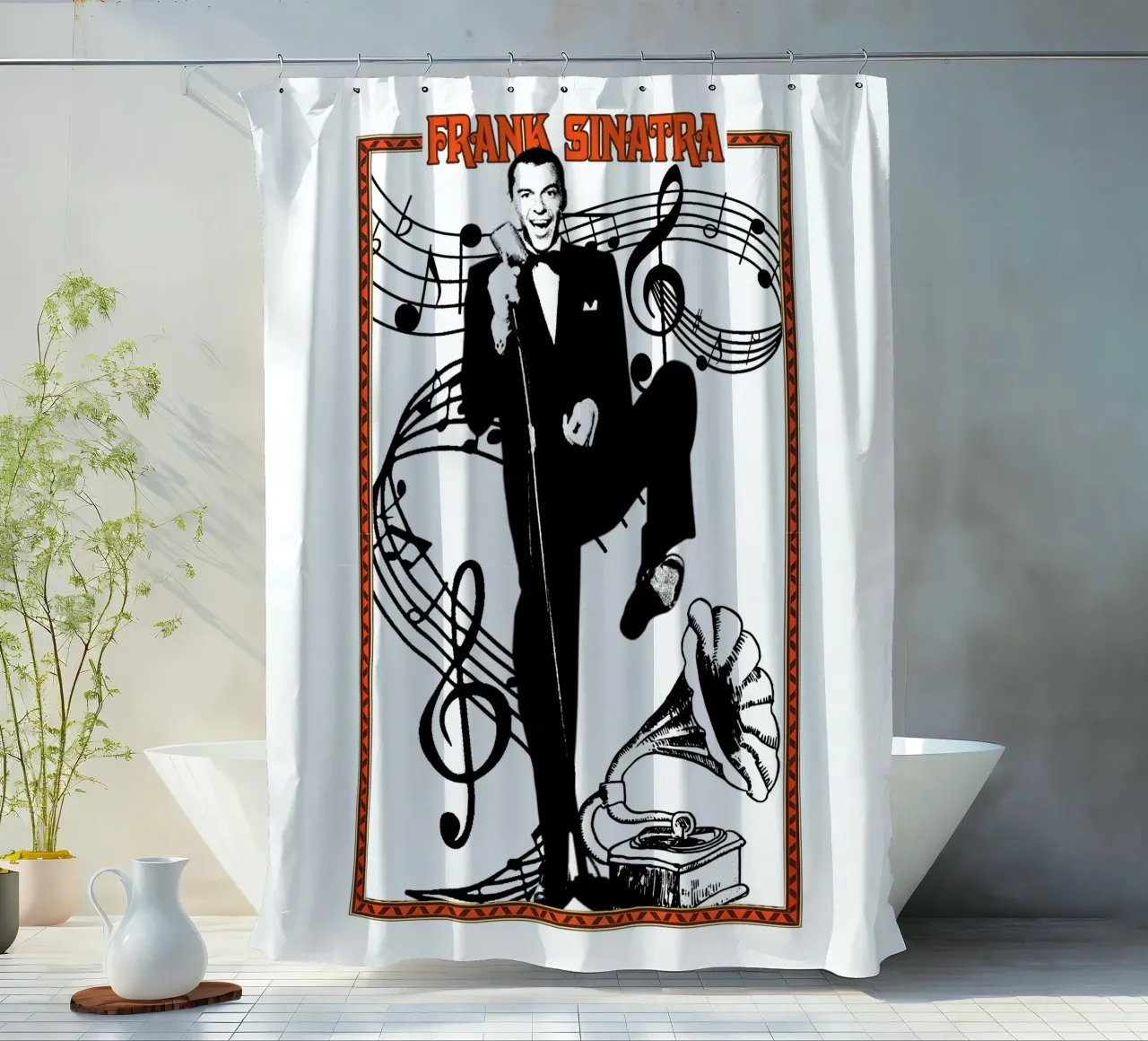 Pop classico Frank Sinatra tenda da doccia da igoshdesigns