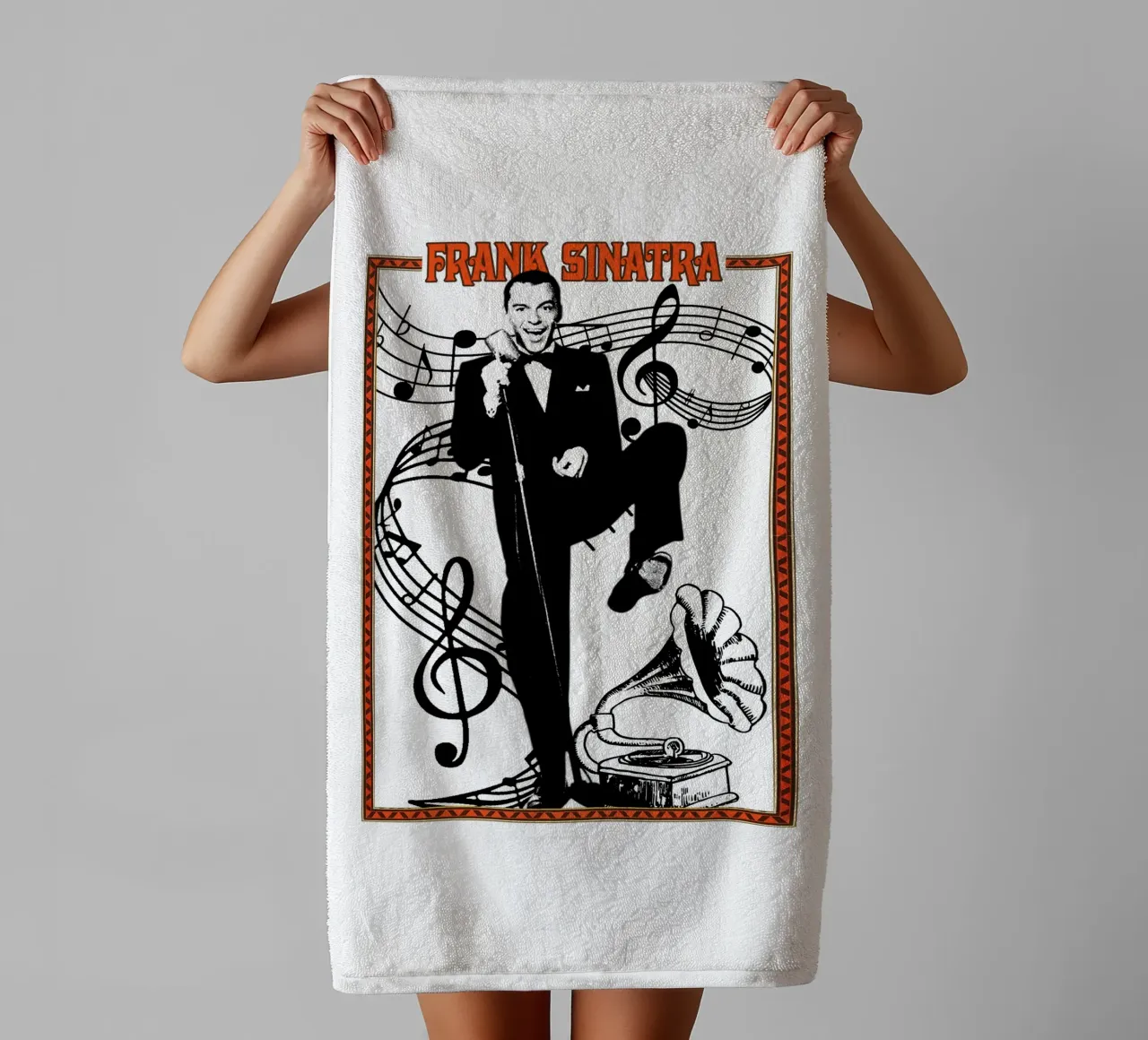 Pop classico Frank Sinatra asciugamano da bagno da igoshdesigns