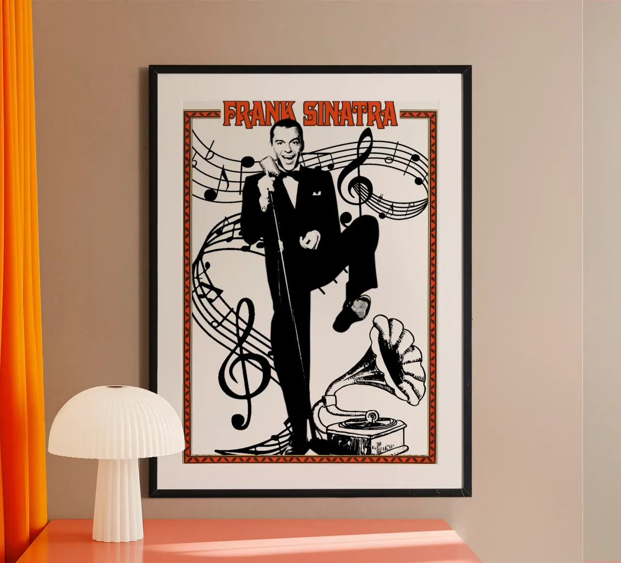 Pop classico Frank Sinatra poster con telaio in plastica da igoshdesigns