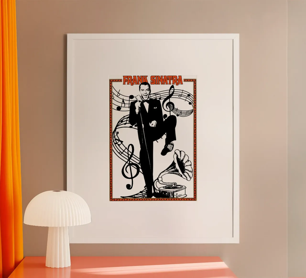 Pop classico Frank Sinatra poster con telaio in plastica da igoshdesigns