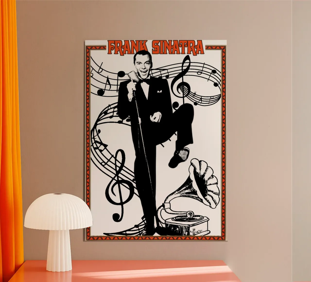 Pop classico Frank Sinatra poster con telaio in plastica da igoshdesigns