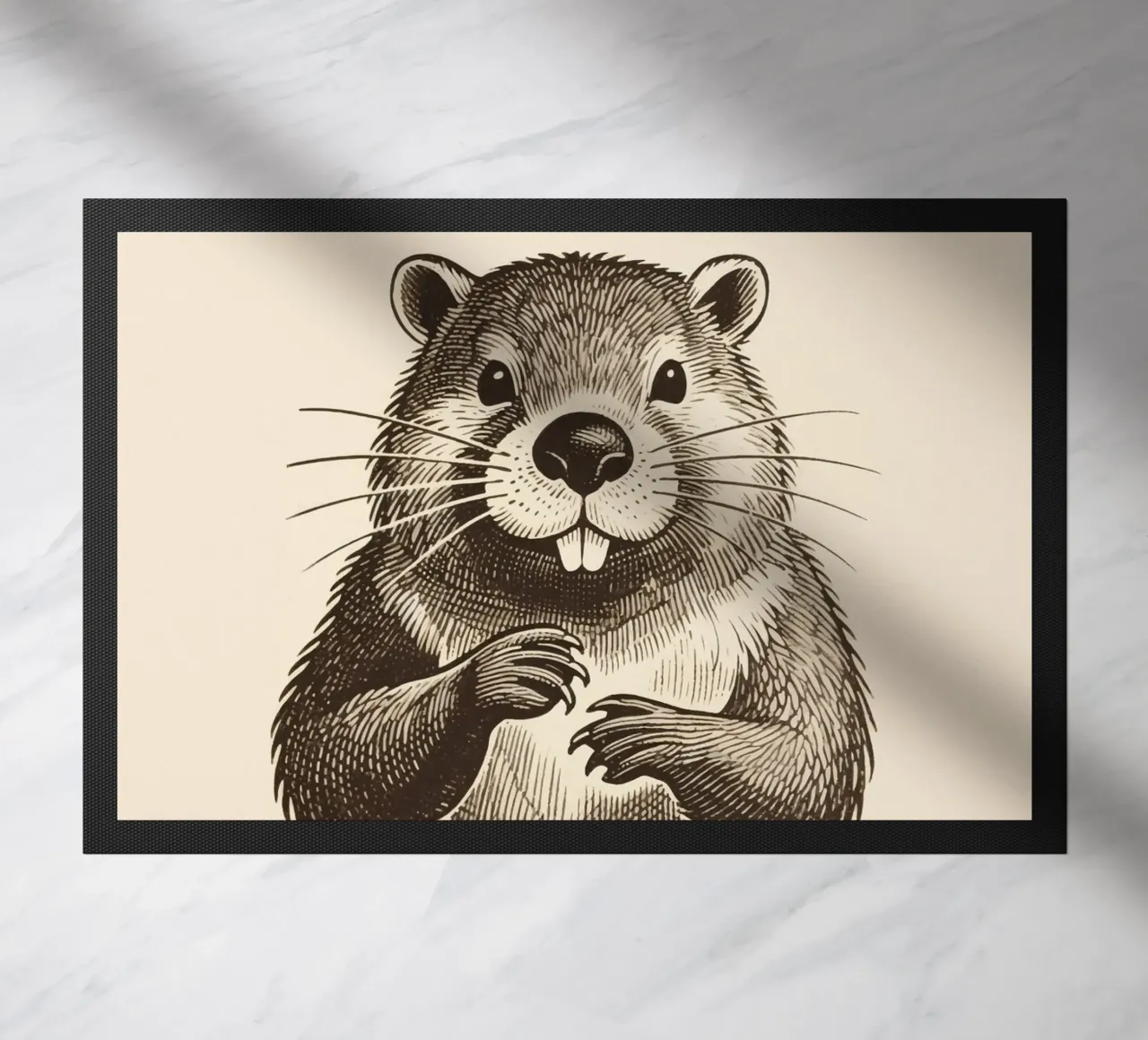 Biber Fußmatte von knowledge