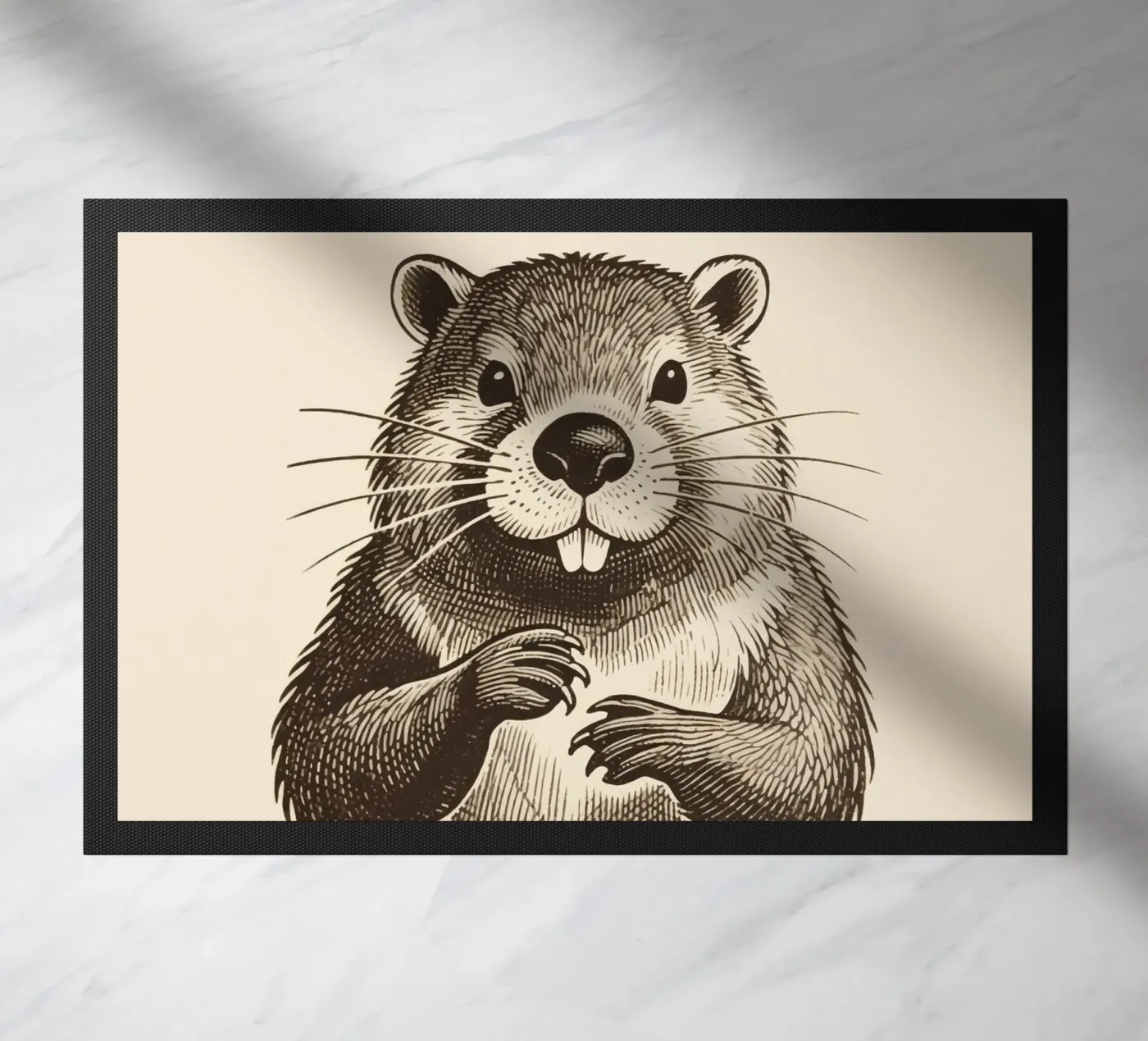 Biber Fußmatte von knowledge