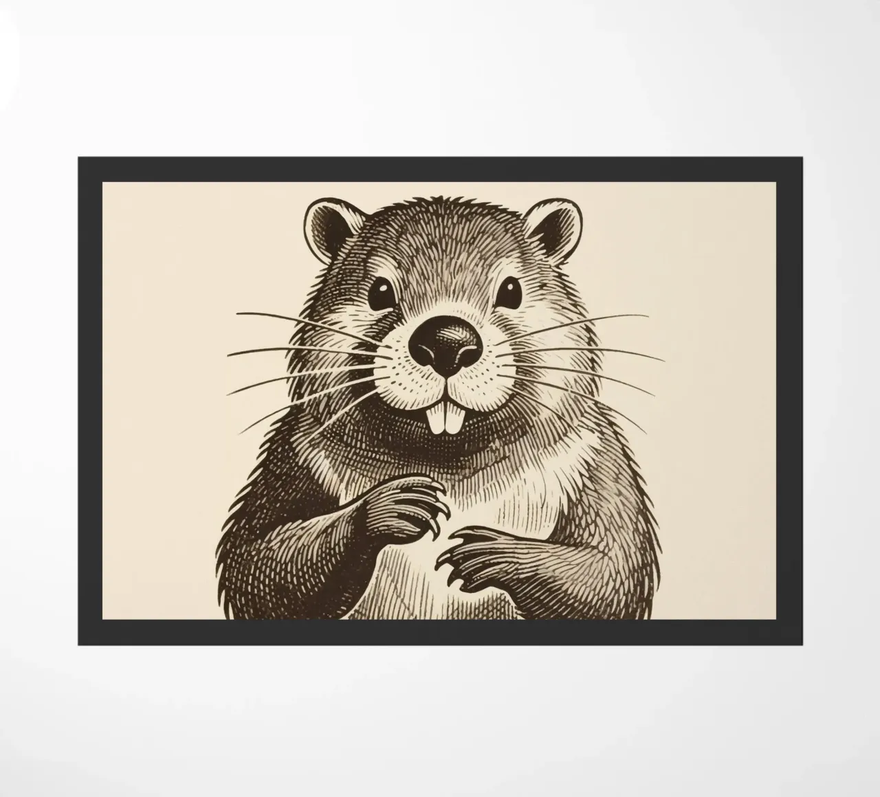 Biber Fußmatte von knowledge