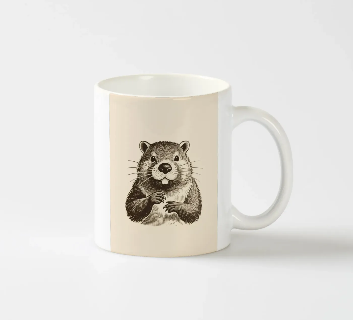 Beaver ceramic mug by knowledge