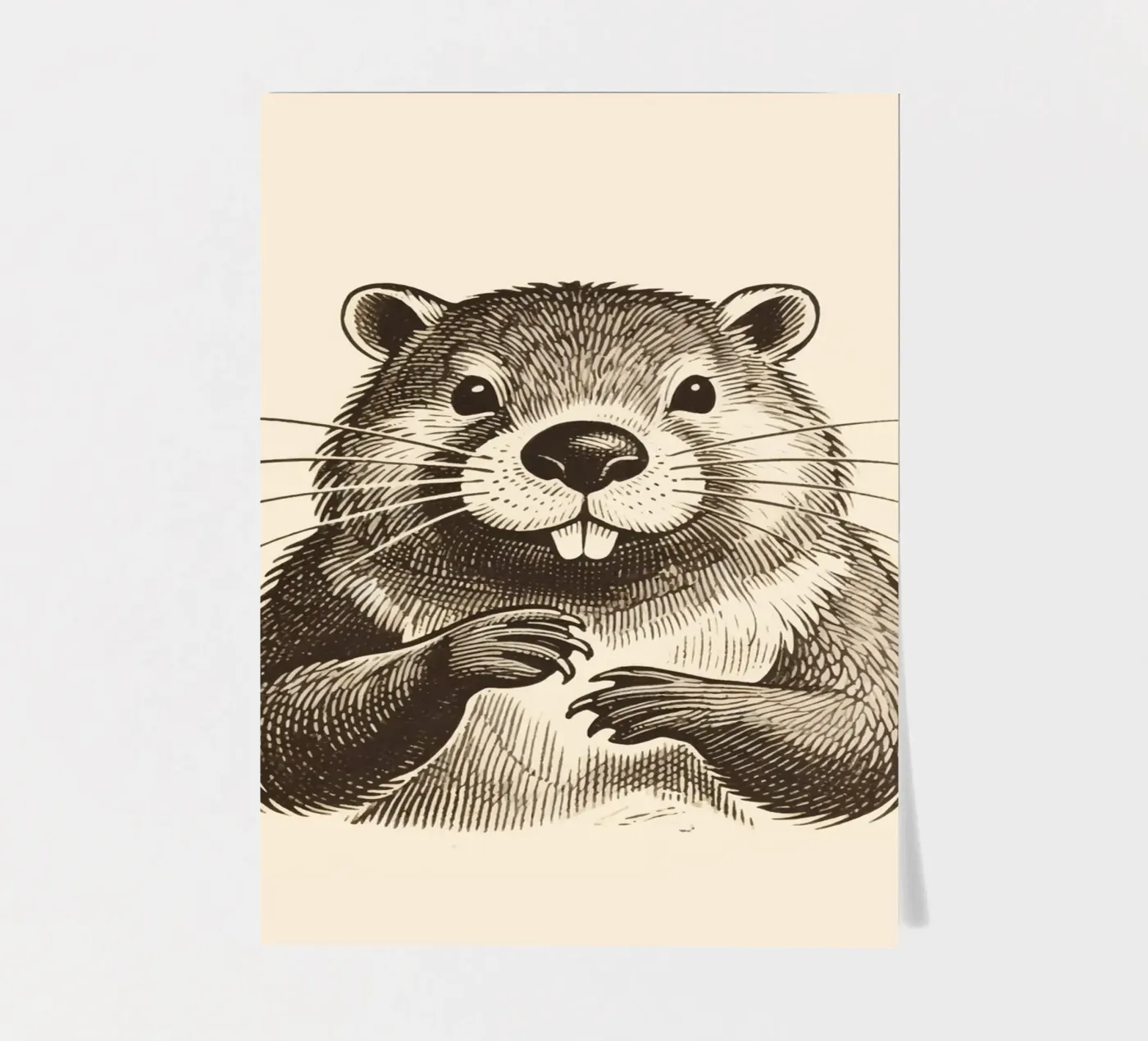 Bever stickervel van knowledge