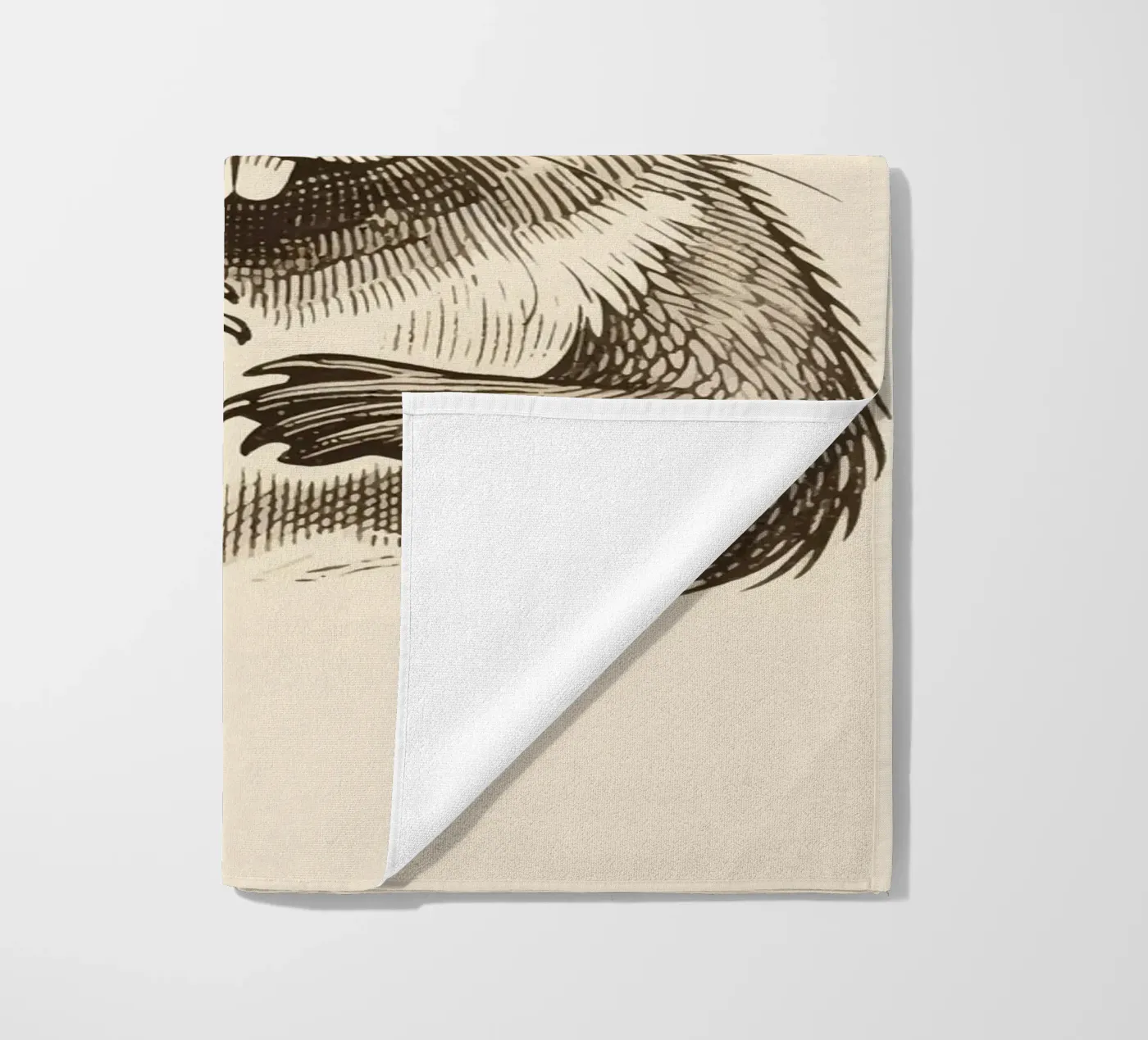 Beaver beach towel by knowledge
