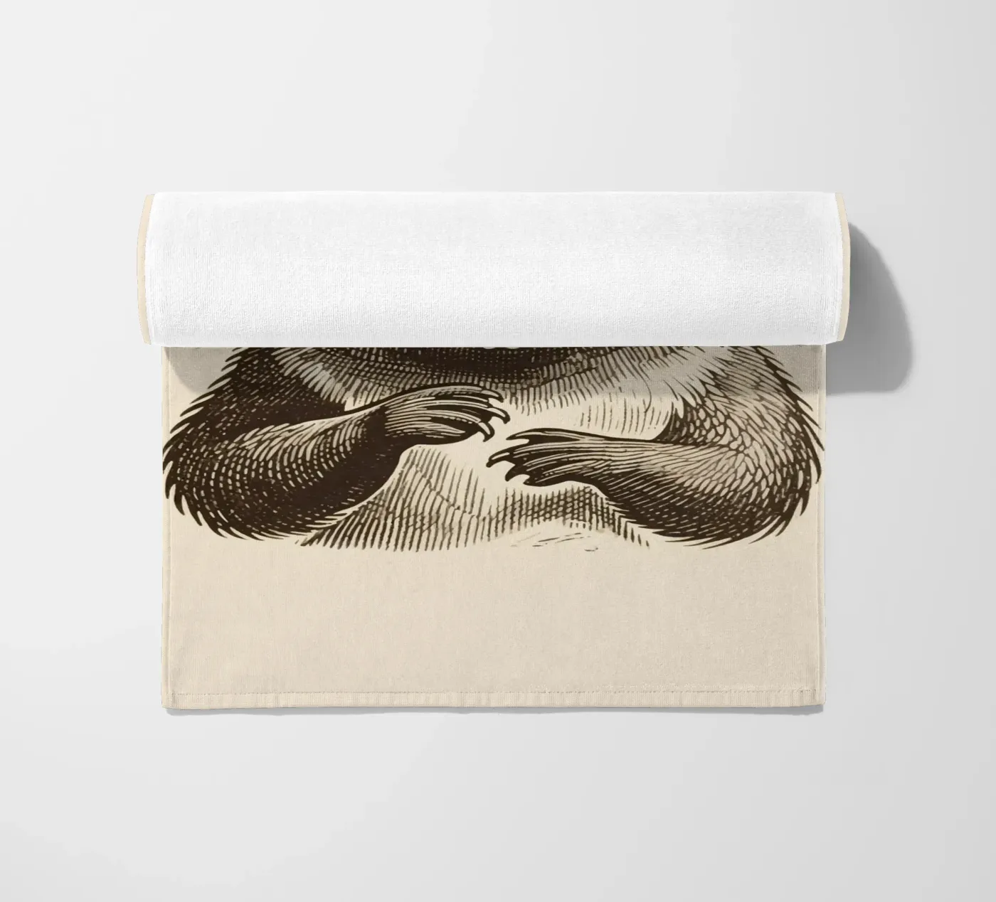 Beaver beach towel by knowledge