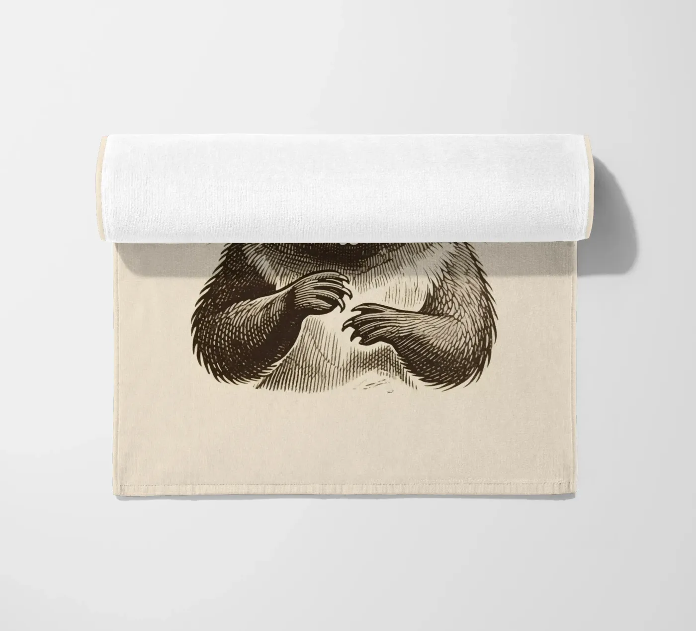 Beaver beach towel by knowledge