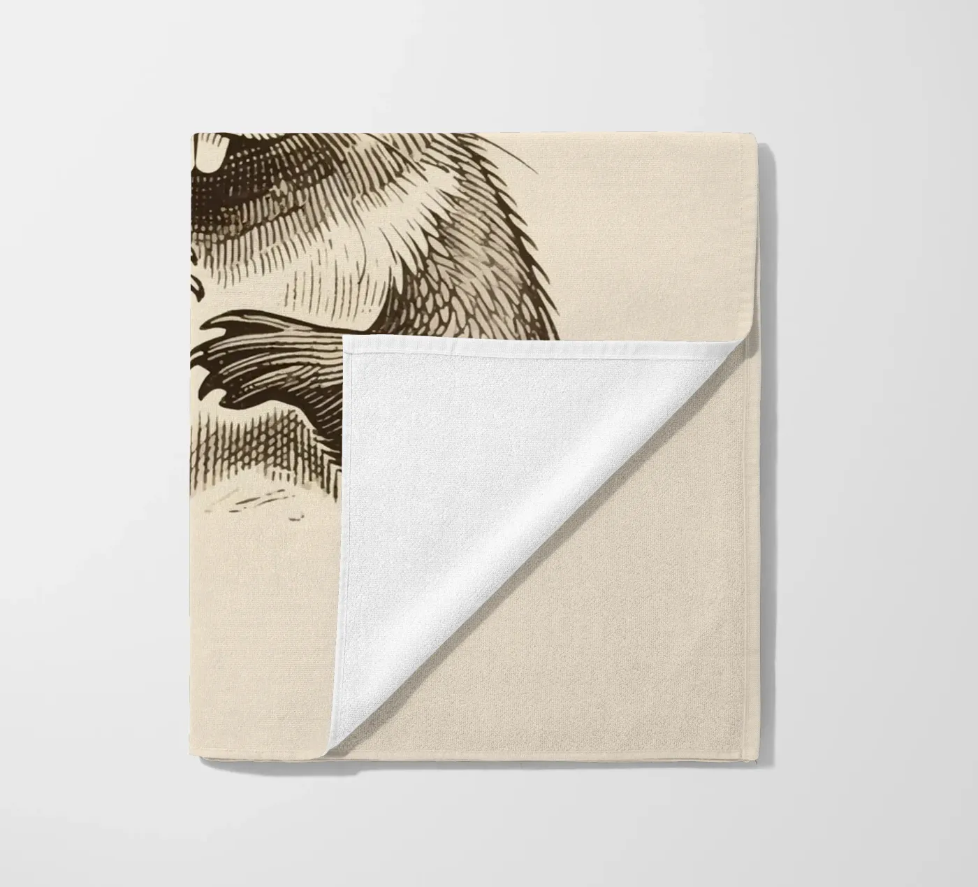Beaver beach towel by knowledge