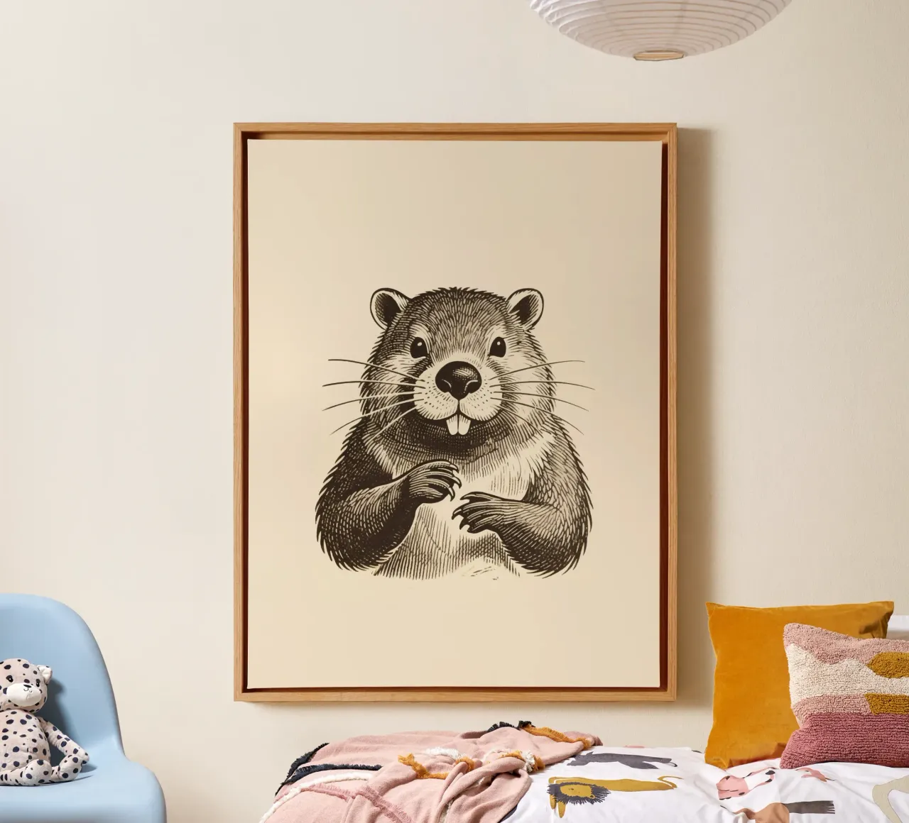 Bever canvas met Baklijst van knowledge