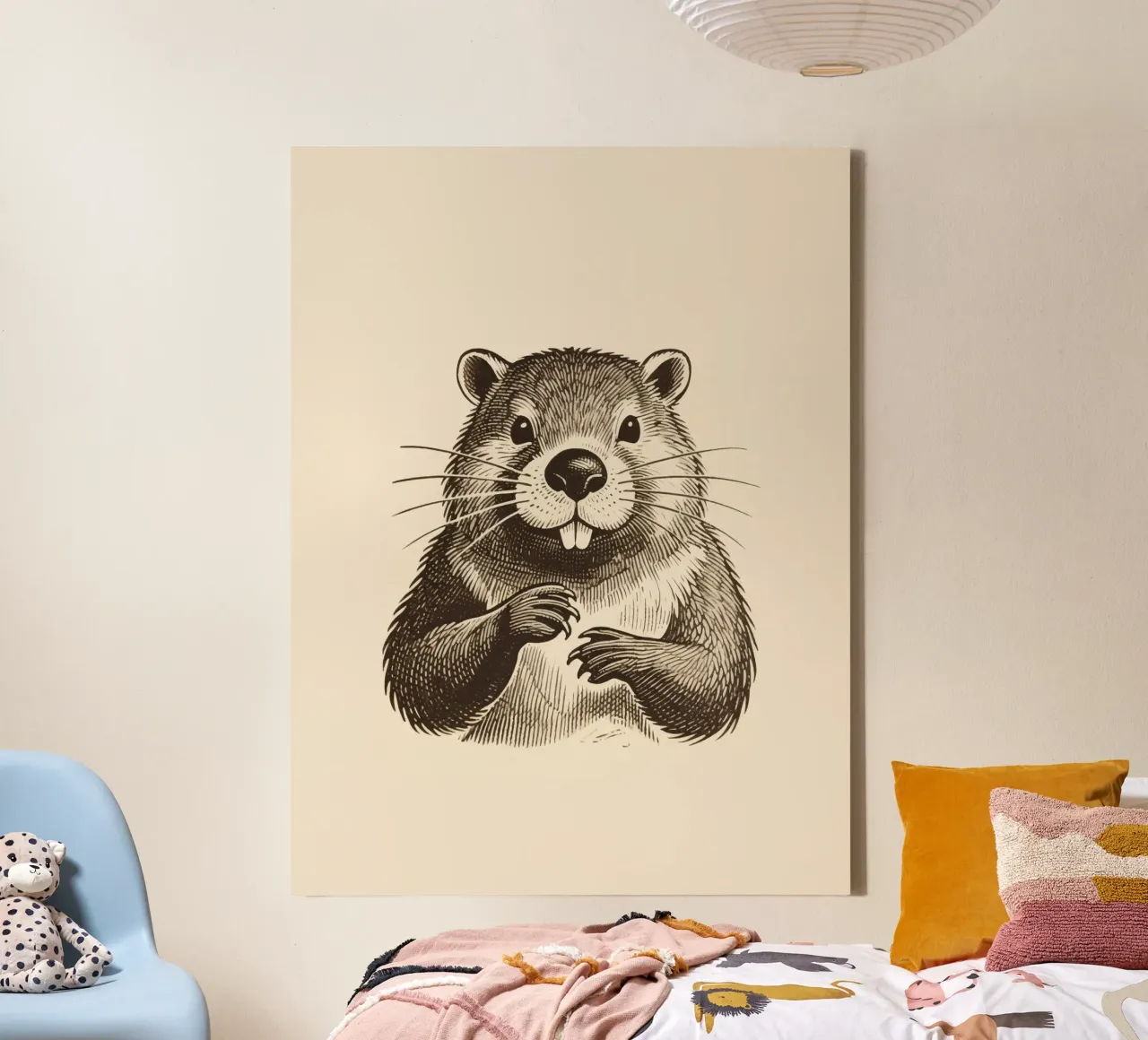 Bever canvas met Baklijst van knowledge