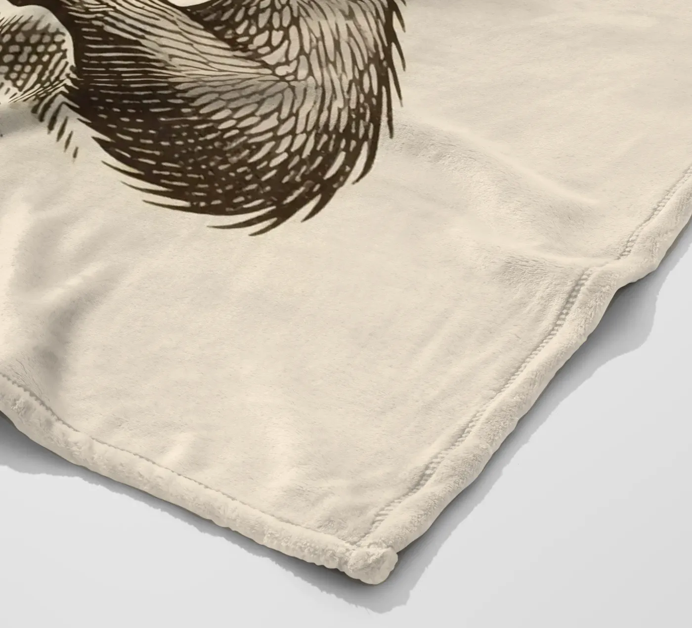 Beaver fleece blanket by knowledge