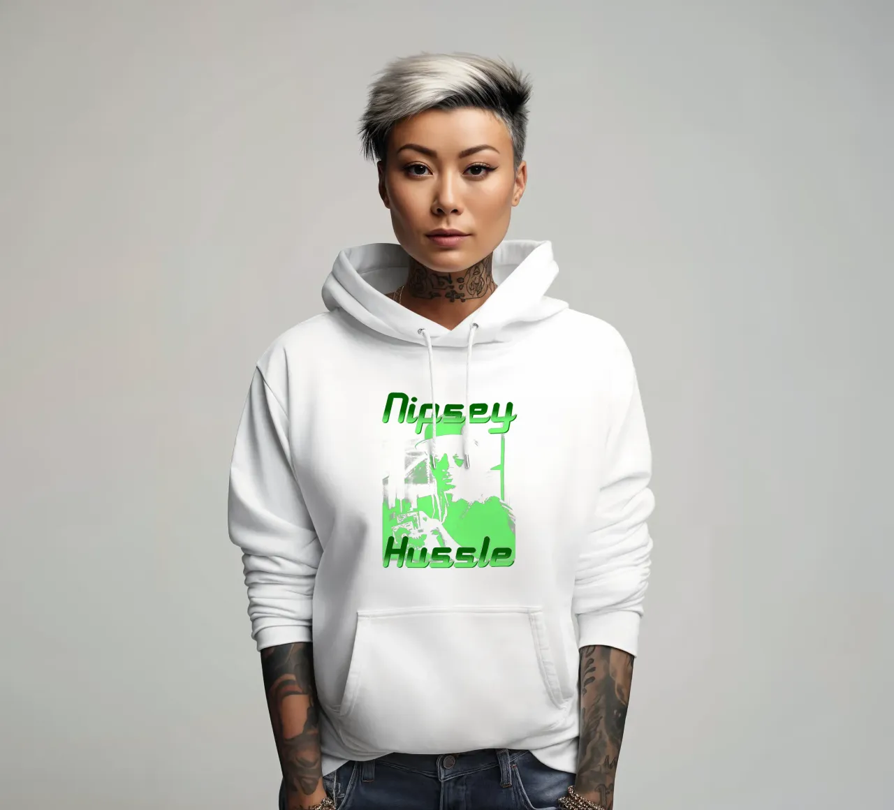 Stile vintage di Nipsey Hussle felpa con cappuccio da mannys_artt