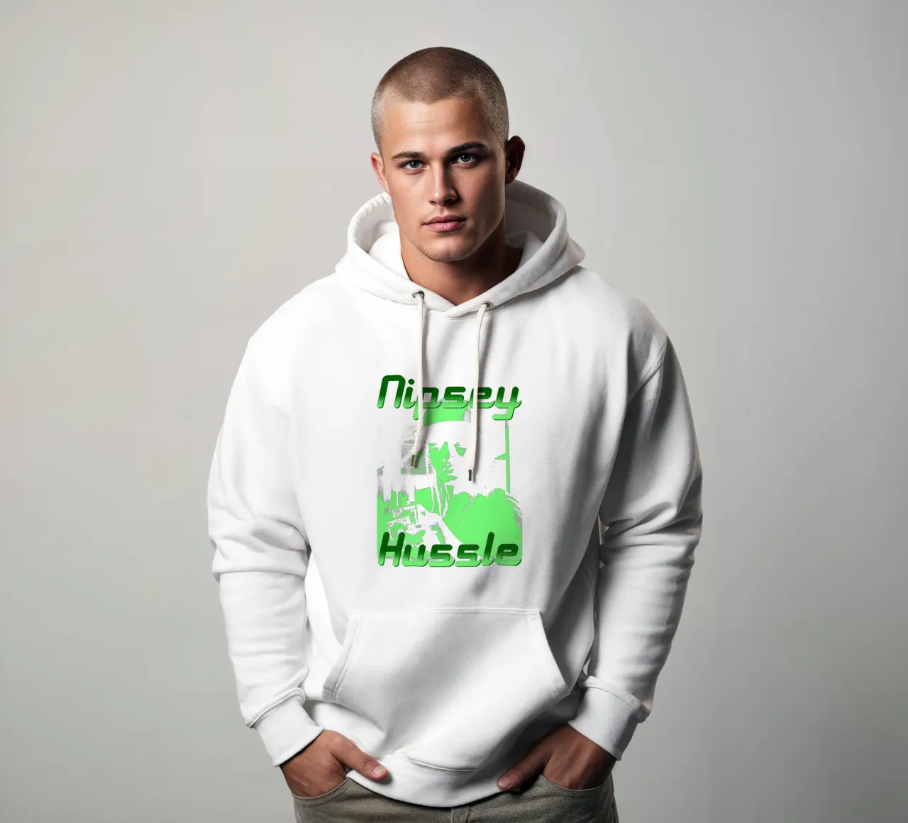 Stile vintage di Nipsey Hussle felpa con cappuccio da mannys_artt