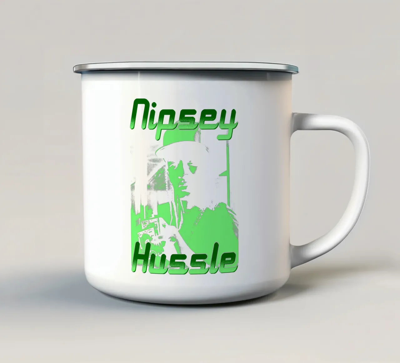 Stile vintage di Nipsey Hussle tazza in smalto da mannys_artt