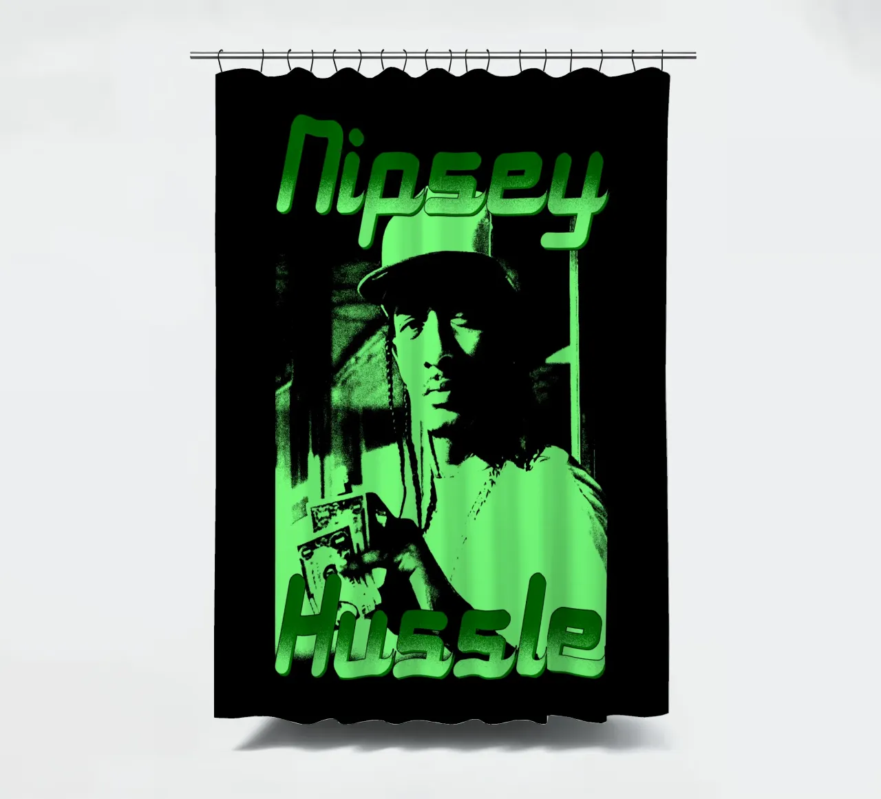 Stile vintage di Nipsey Hussle tenda da doccia da mannys_artt