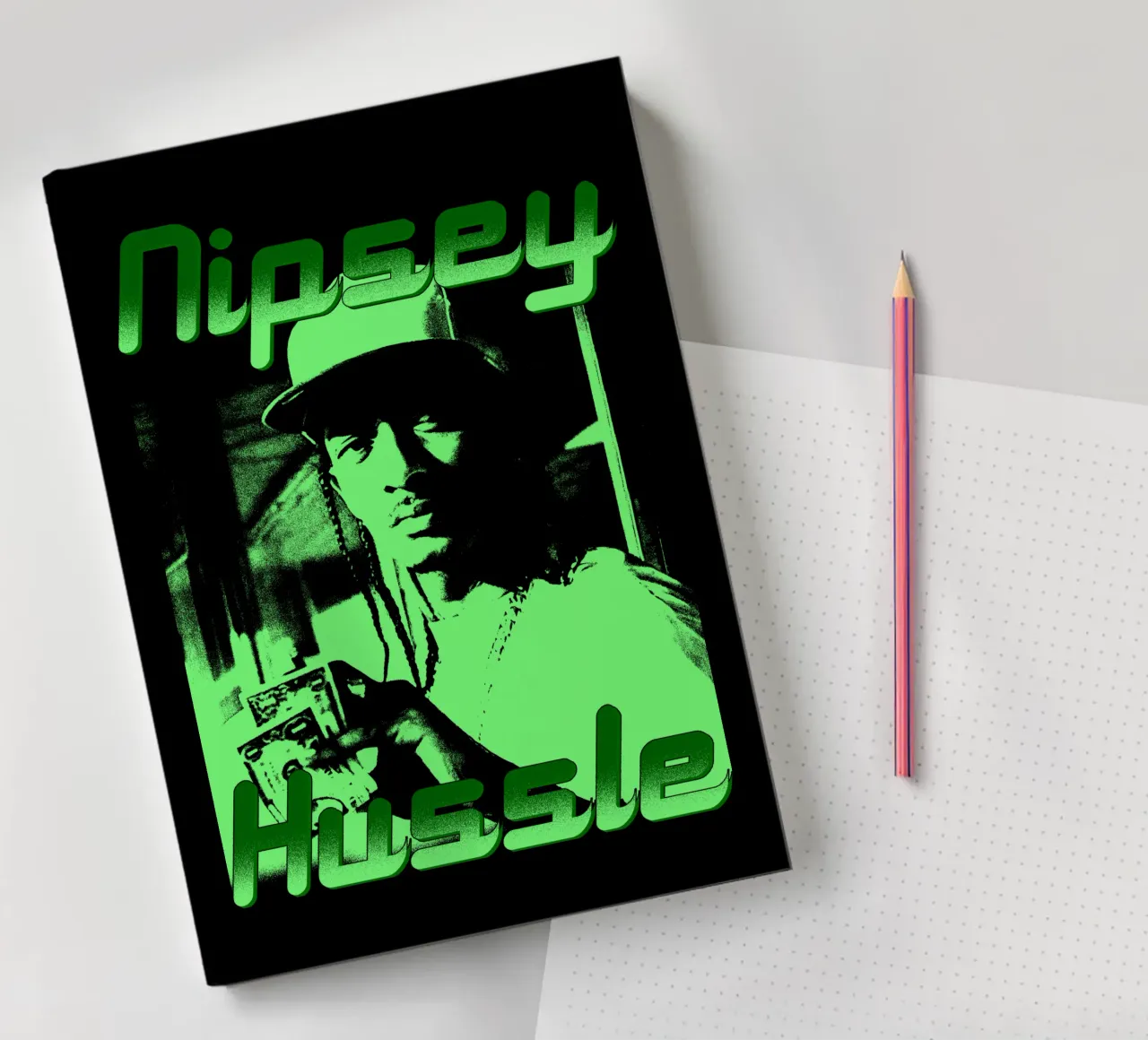 Vintage Style Nipsey Hussle notebook by mannys_artt