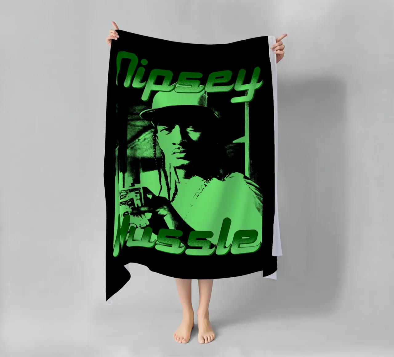 Stile vintage di Nipsey Hussle telo mare da mannys_artt