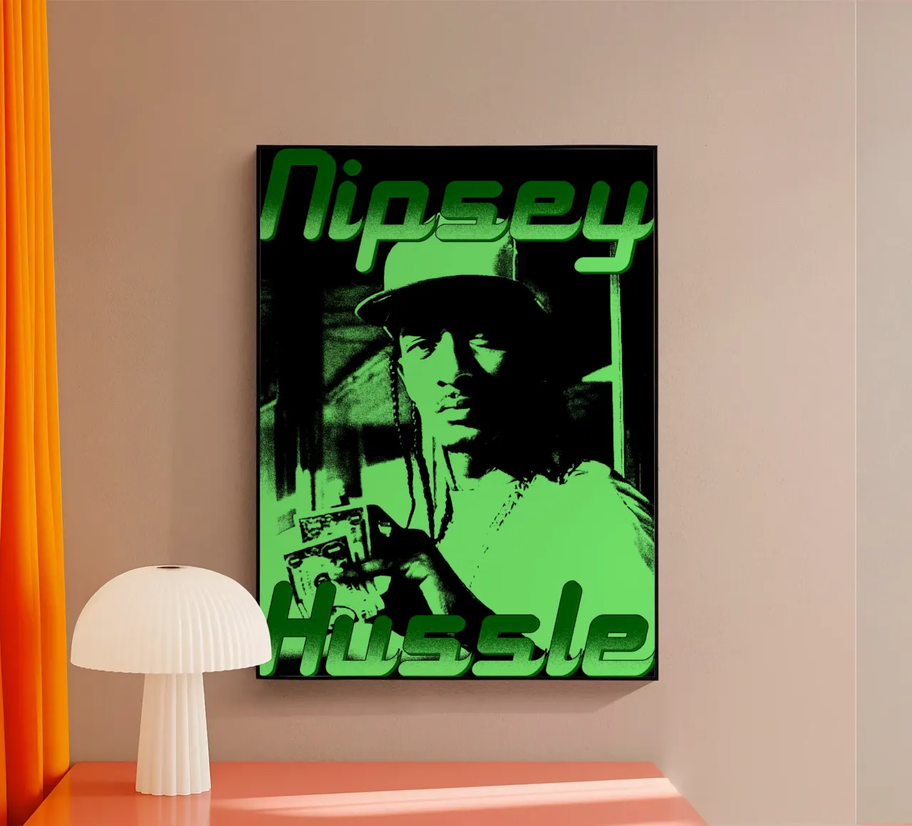 Estilo Vintage Nipsey Hussle metacrilato de mannys_artt