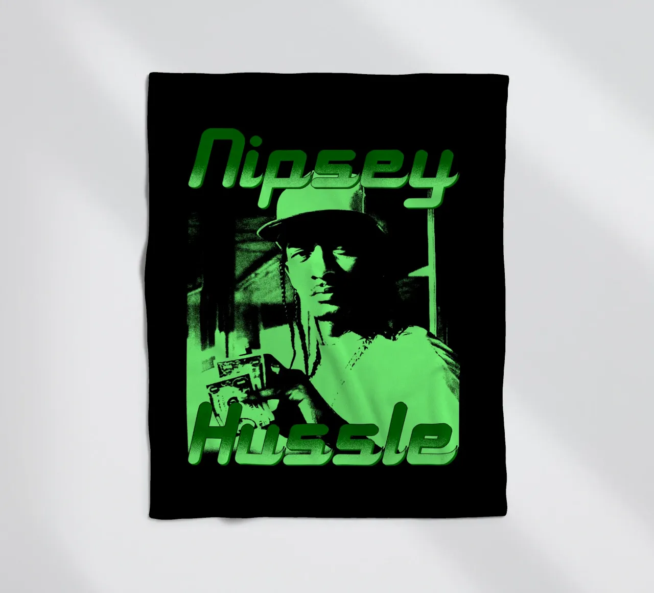 Stile vintage di Nipsey Hussle coperta in pile da mannys_artt