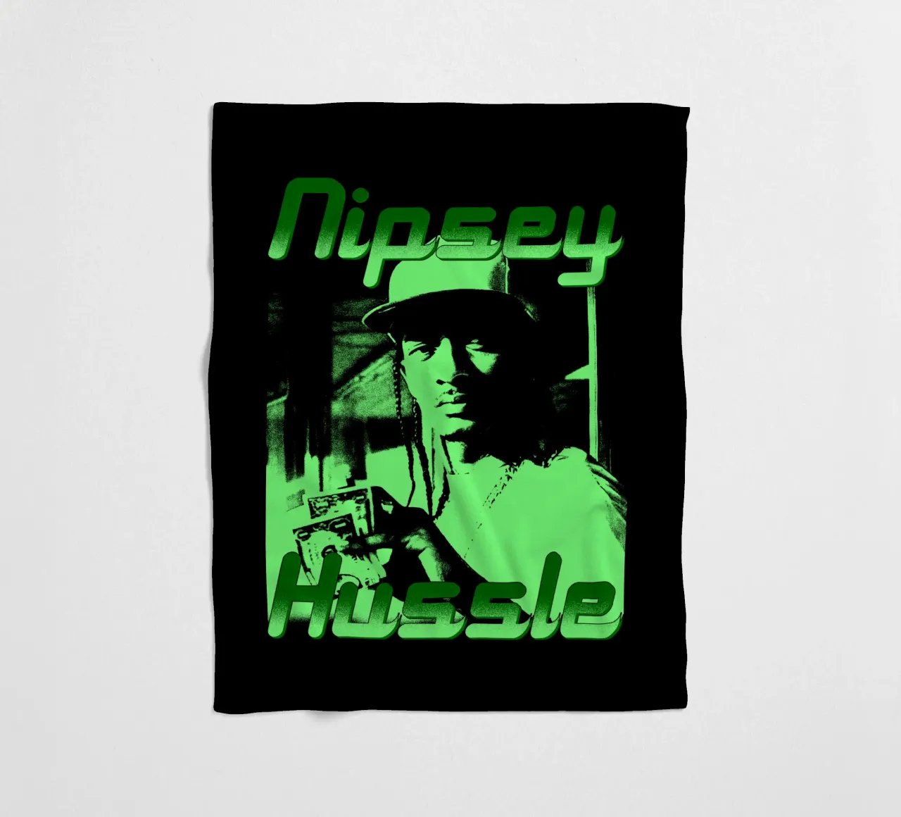 Stile vintage di Nipsey Hussle coperta in pile da mannys_artt