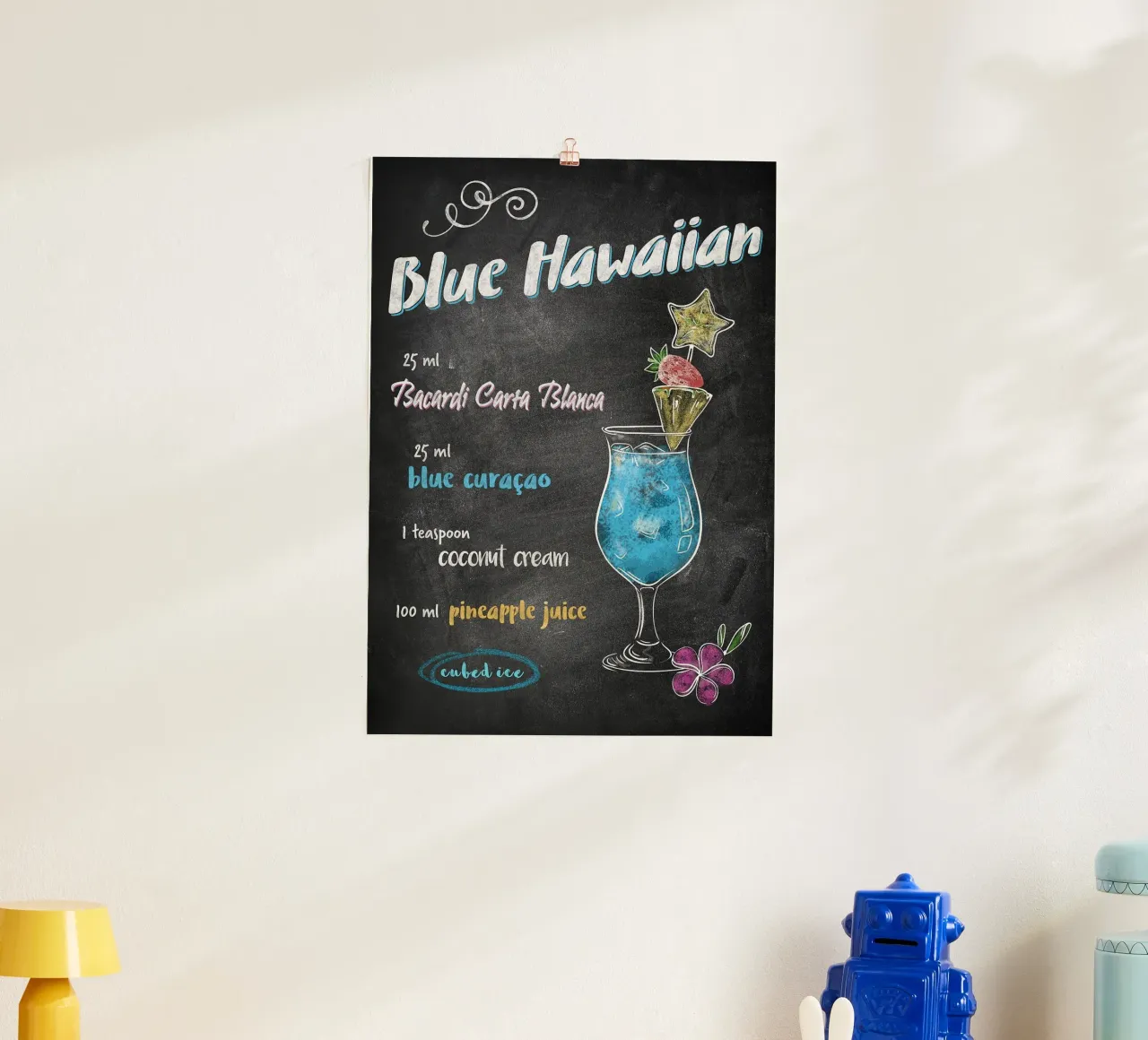 Blu hawaiano poster da Leon Meyer