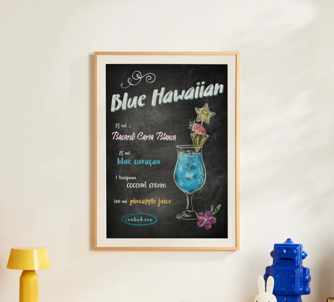 Blu hawaiano poster da Leon Meyer
