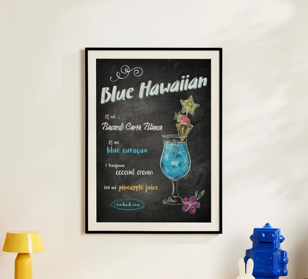 Blu hawaiano poster da Leon Meyer