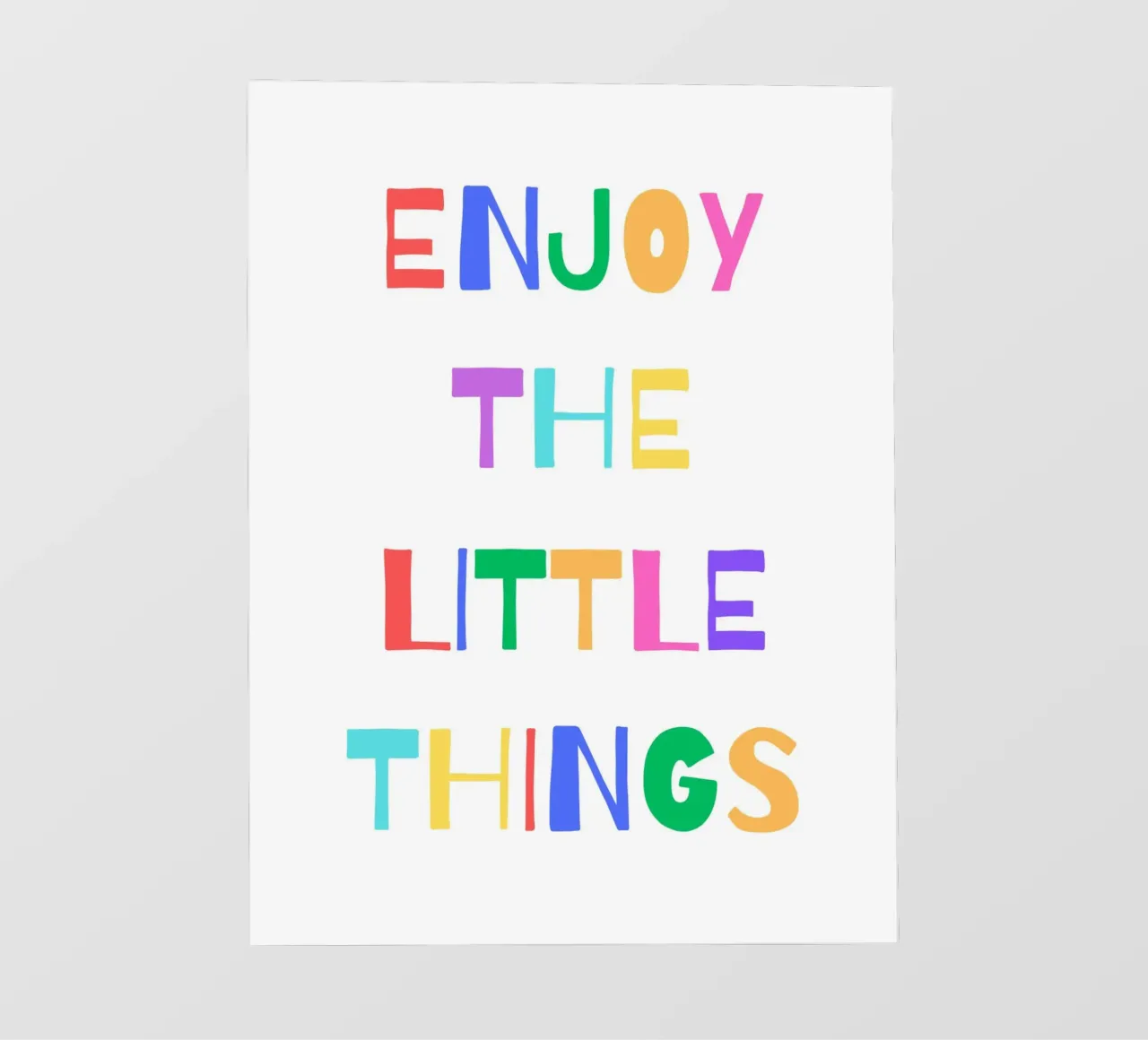 Enjoy the little things pellicola backlit da PinkCandyWalls