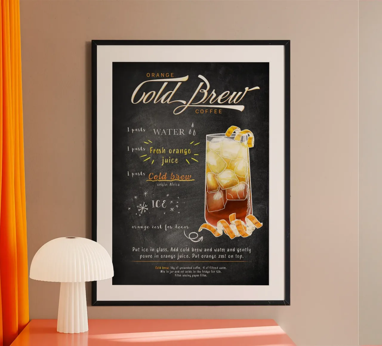 Caffè freddo poster da Leon Meyer