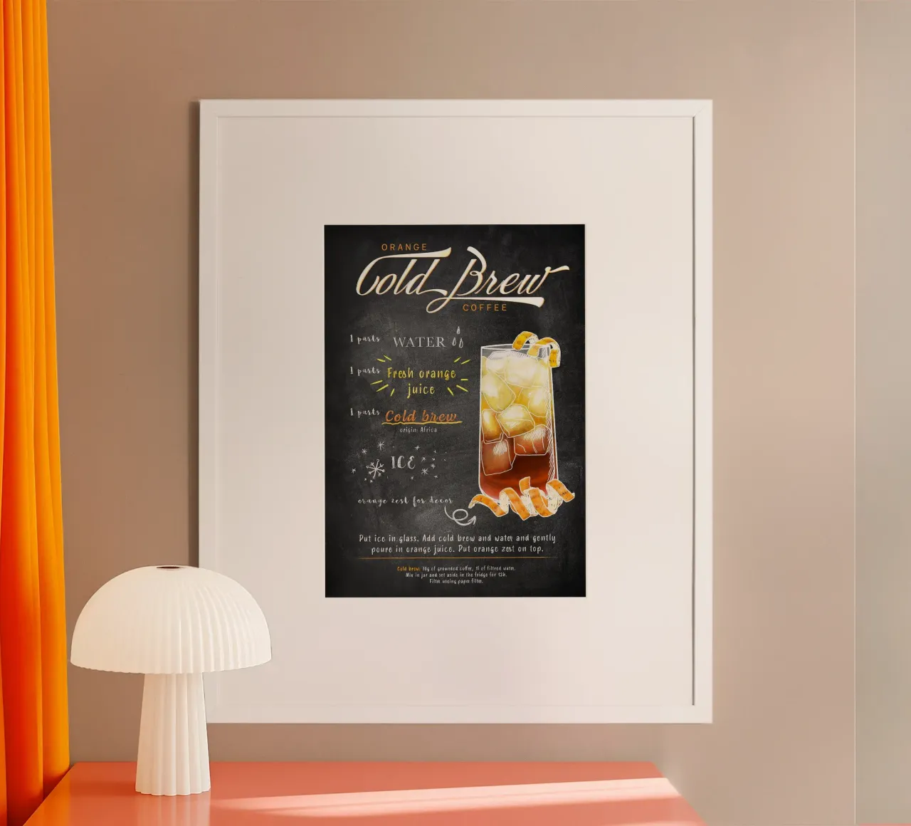Caffè freddo poster da Leon Meyer