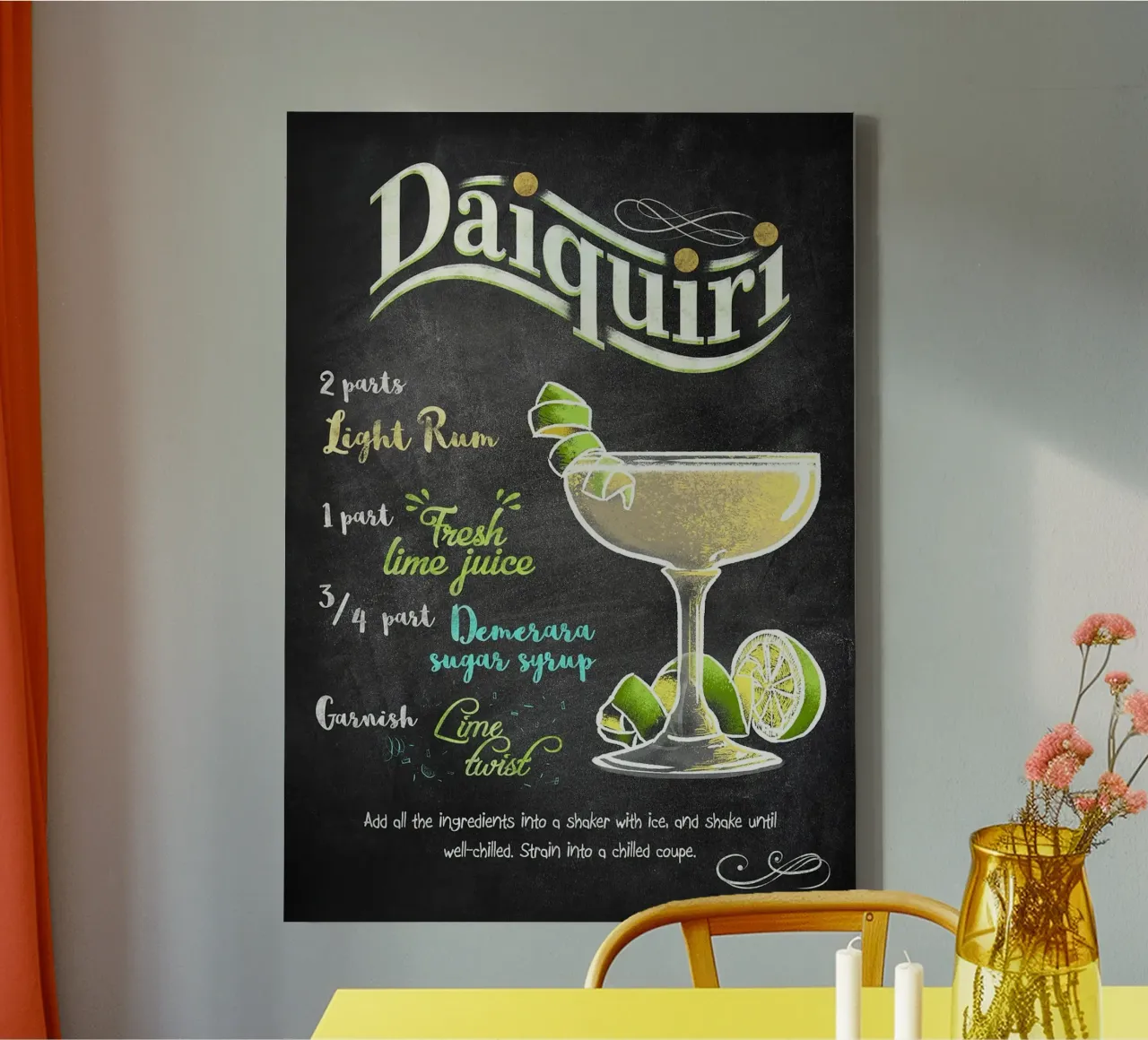 Daiquiri tela con Cornice a cassetta da Leon Meyer