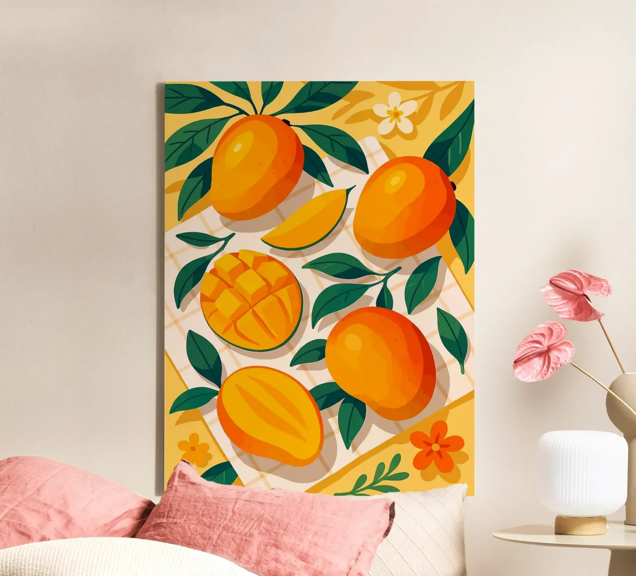 Mango - Una tavola stilizzata tela con Cornice a cassetta da Sven B Strauss