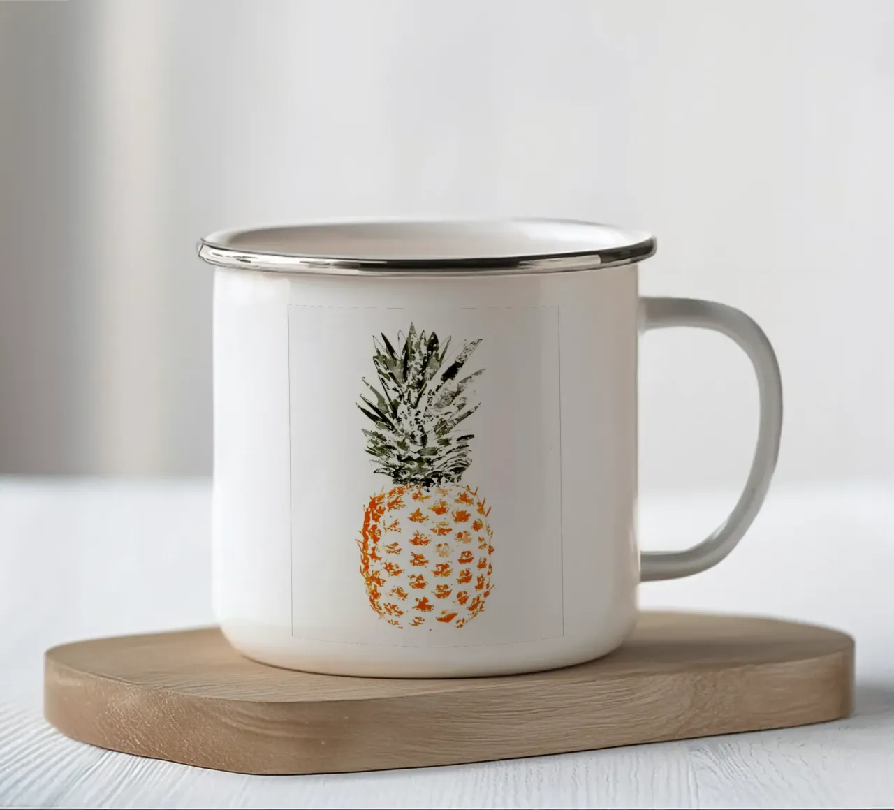 Ananas tazza in smalto da Sven B Strauss