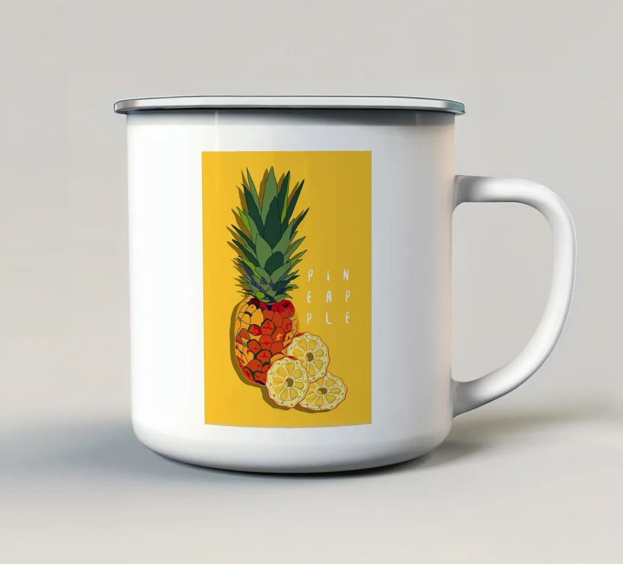 Ananas tazza in smalto da Sven B Strauss