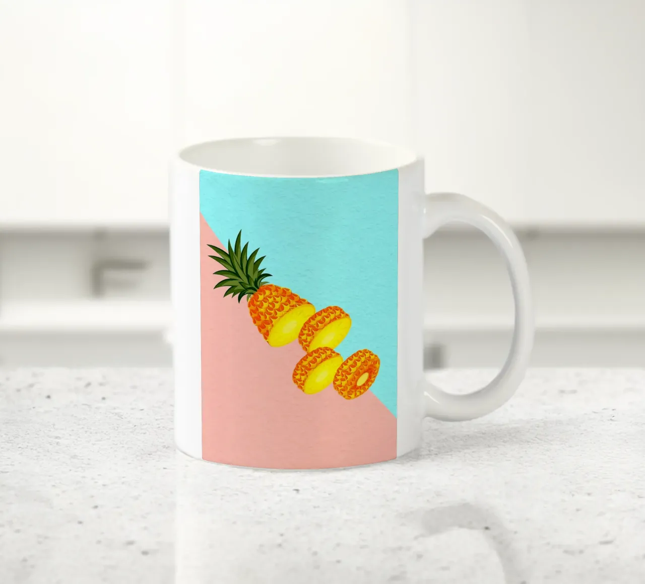 Fetta di ananas fresco tazza in ceramica da Sven B Strauss