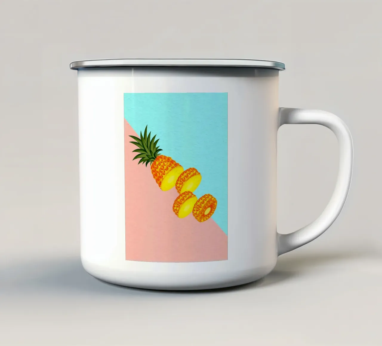 Fetta di ananas fresco tazza in smalto da Sven B Strauss