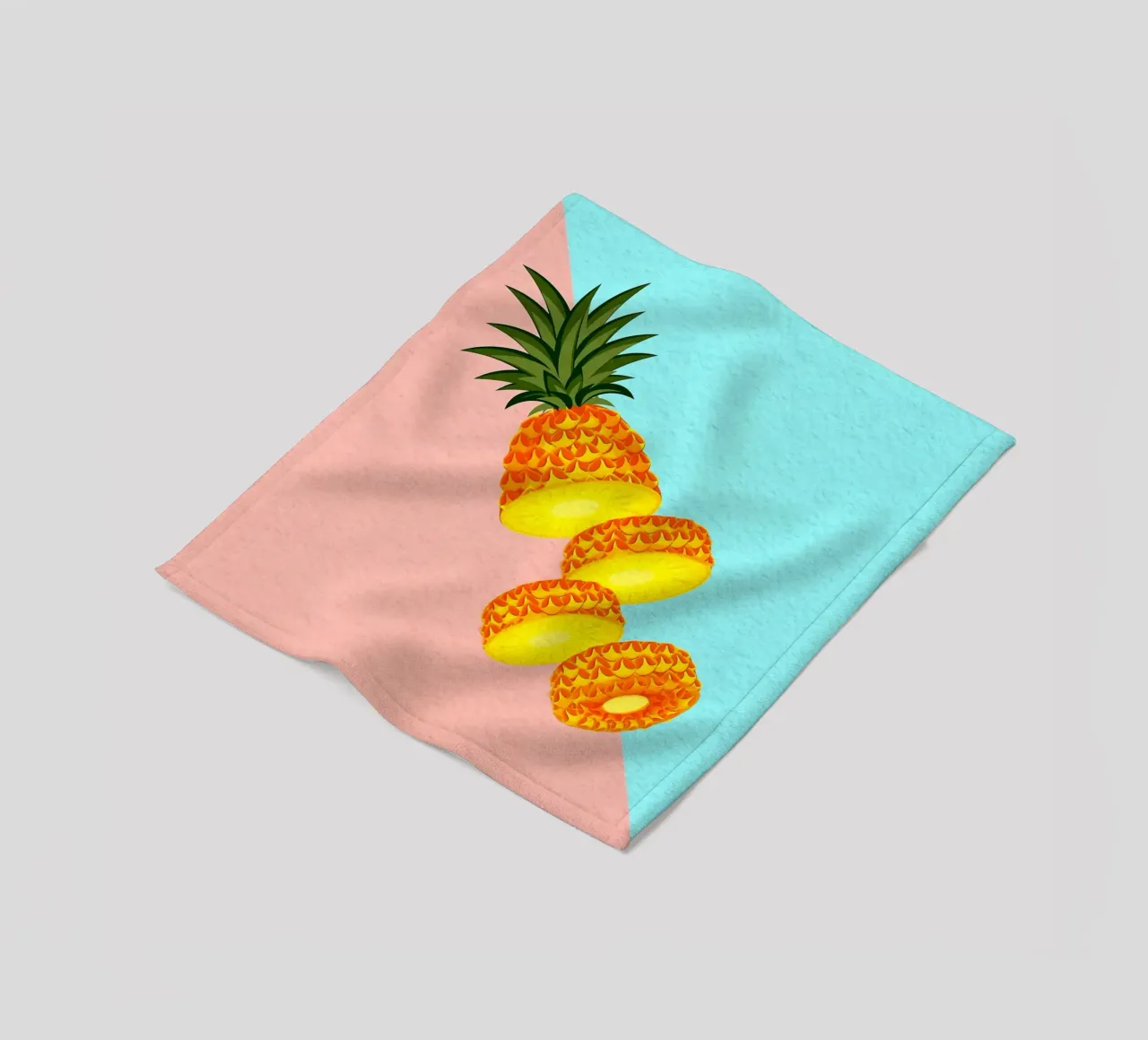 Fetta di ananas fresco coperta in pile da Sven B Strauss
