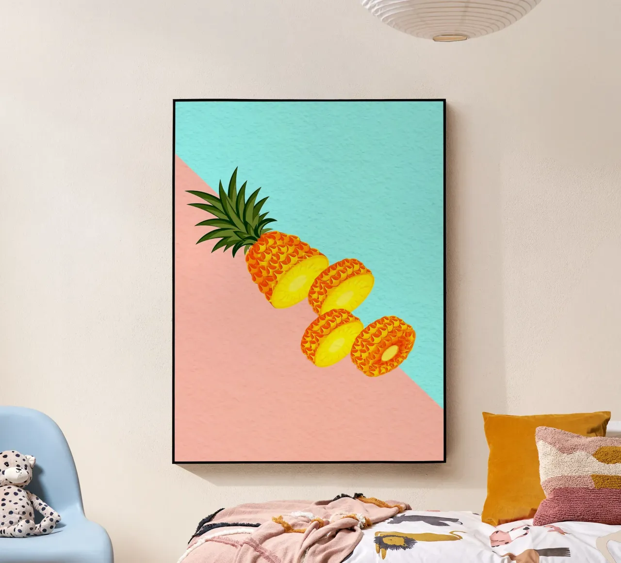 Fetta di ananas fresco plexiglass da Sven B Strauss