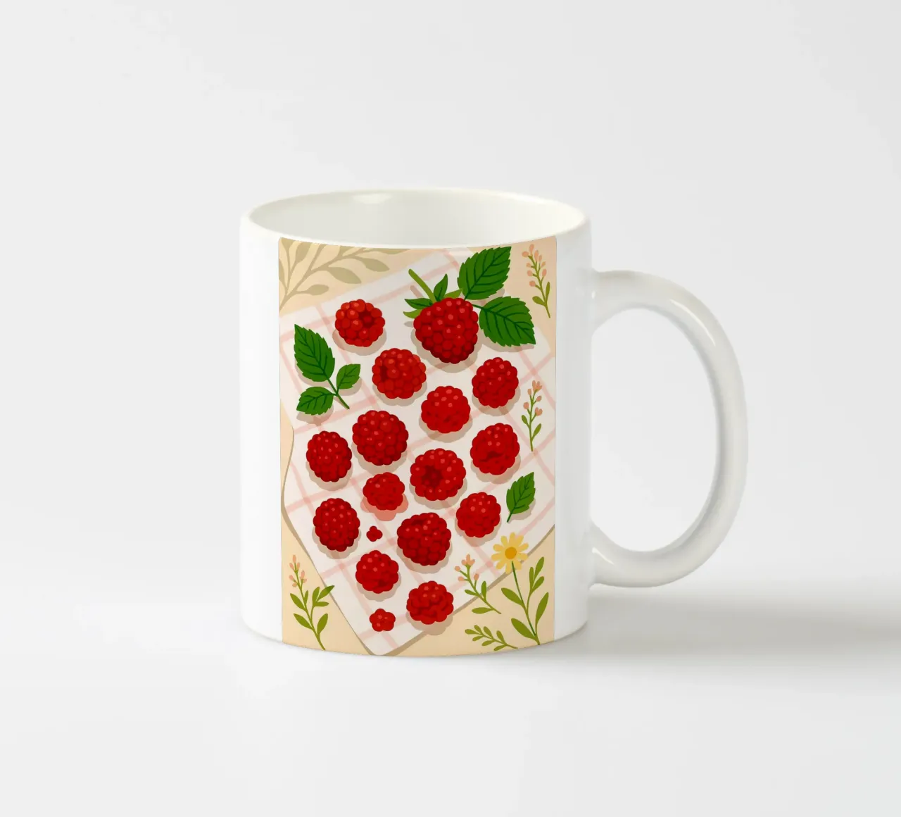 Lampone - Una tavola stilizzata tazza in ceramica da Sven B Strauss