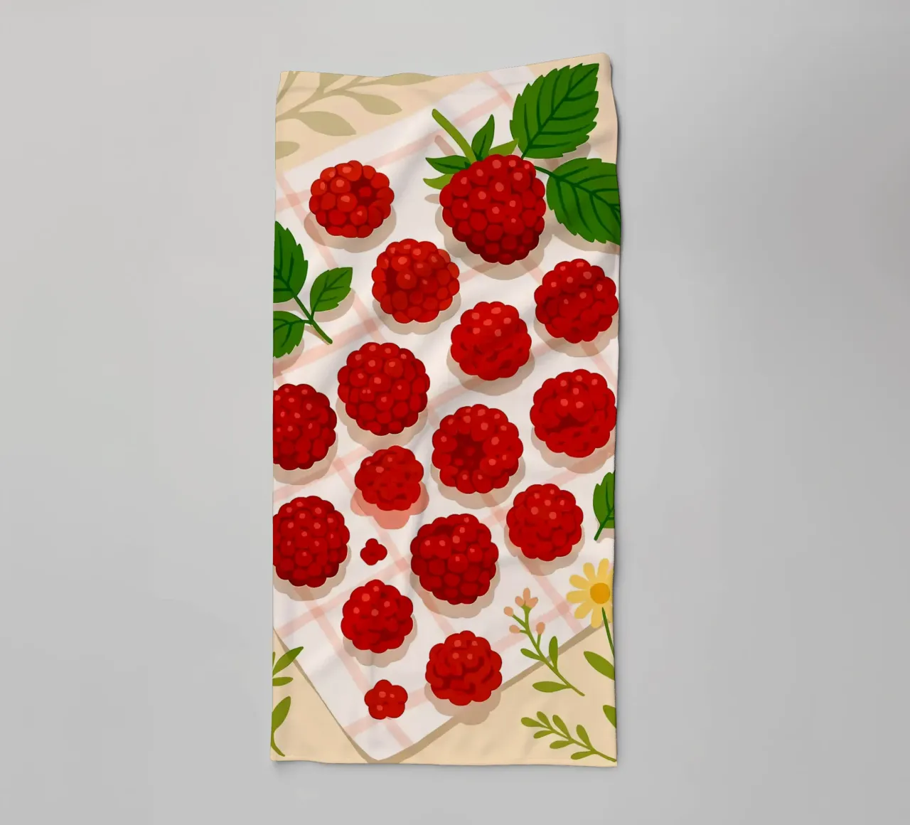 Raspberry – A Stylized Tablescape towel by Sven B Strauss
