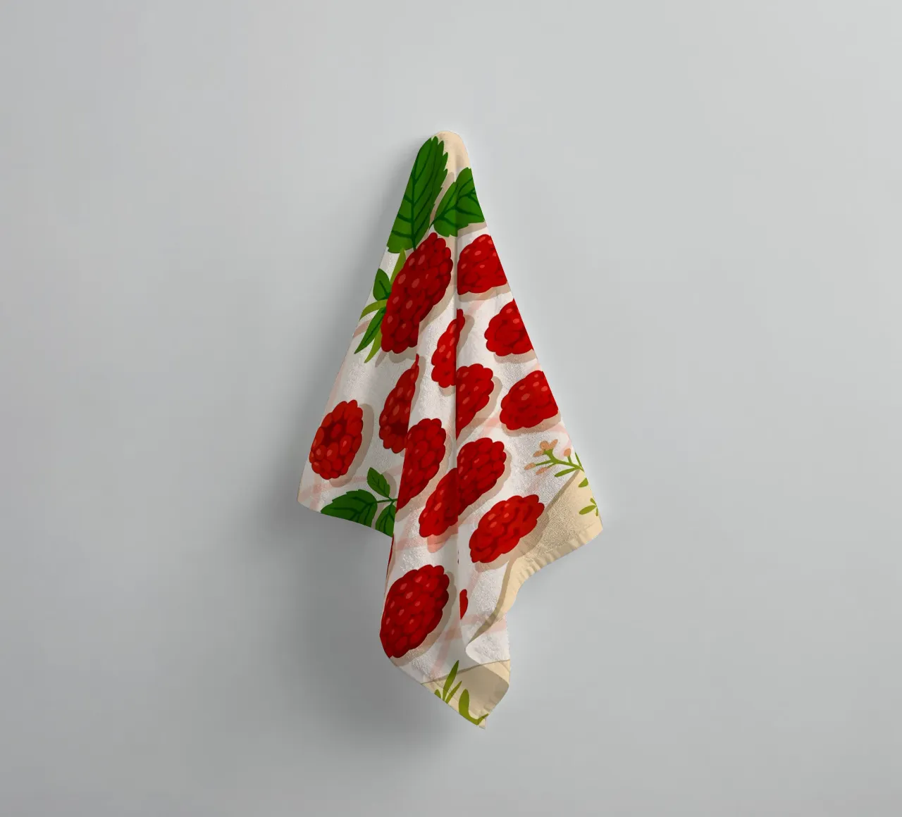 Raspberry – A Stylized Tablescape towel by Sven B Strauss