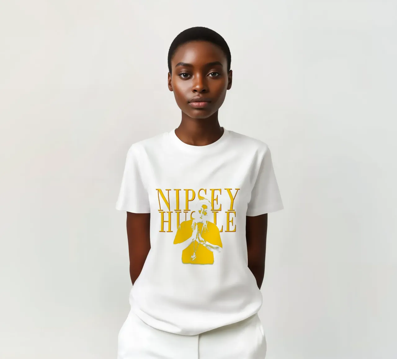 Stile Silhouette Nipsey Hussle Hip hop t-shirt da mannys_artt