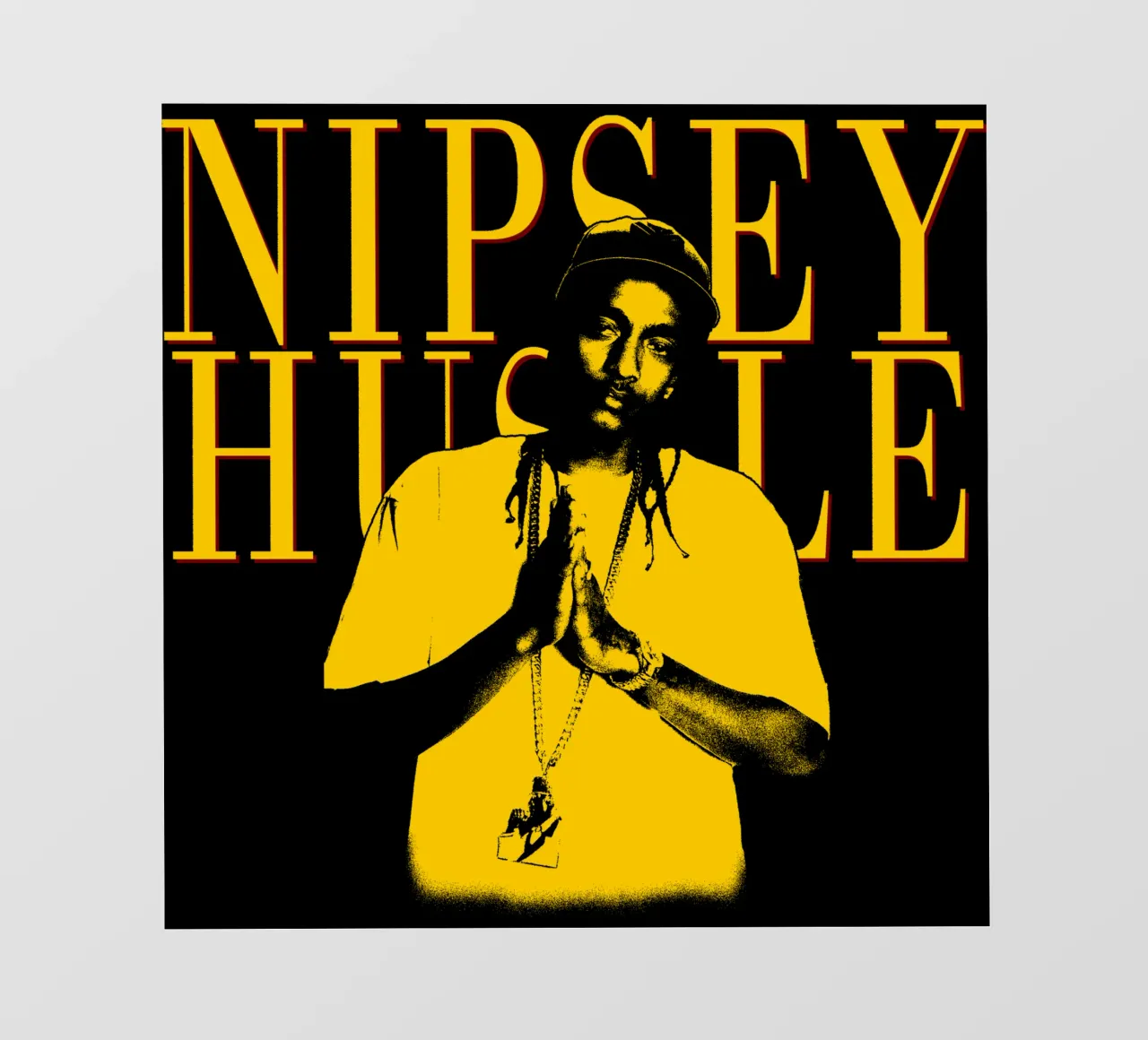 Stile Silhouette Nipsey Hussle Hip hop pellicola backlit da mannys_artt